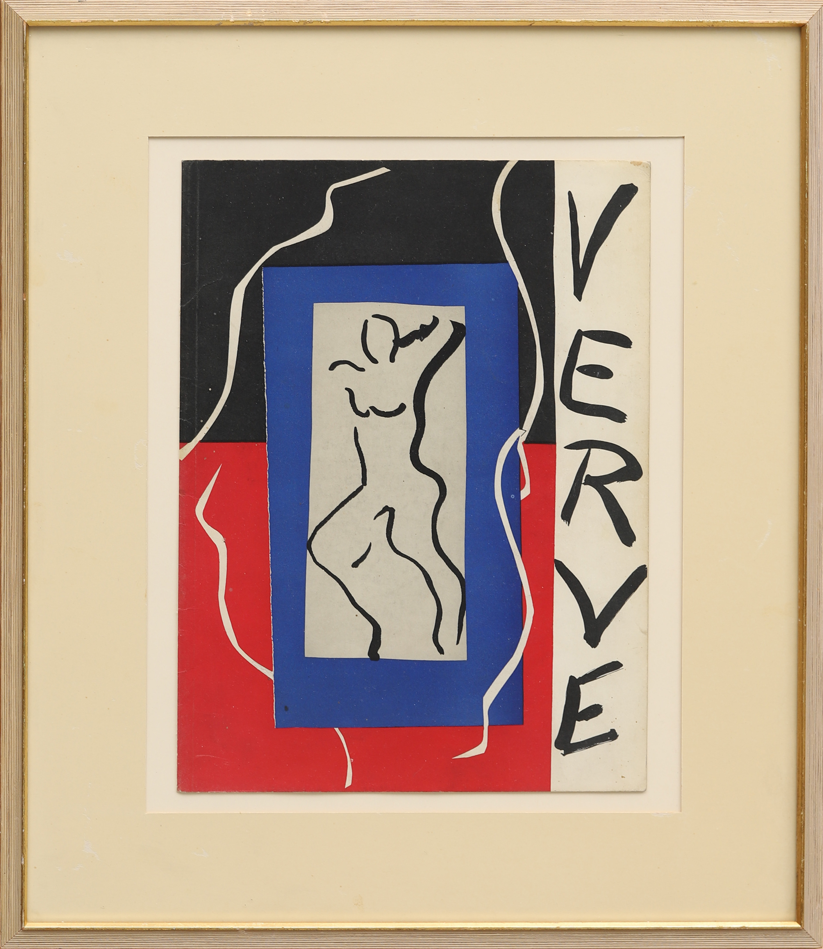 HENRI MATISSE. Couverture till Verve No 1, 1937, formgivet av Matisse.