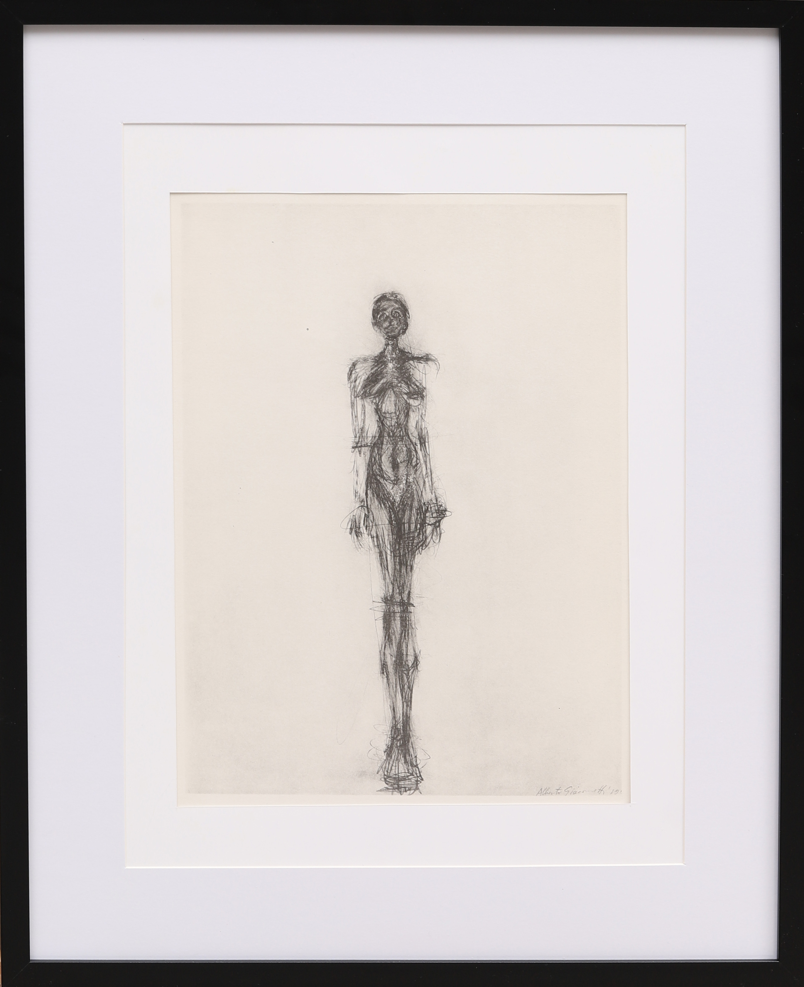 ALBERTO GIACOMETTI. EFTER. Litografi, ur Derrière le Miroir nr 195 1971, signerad i trycket.