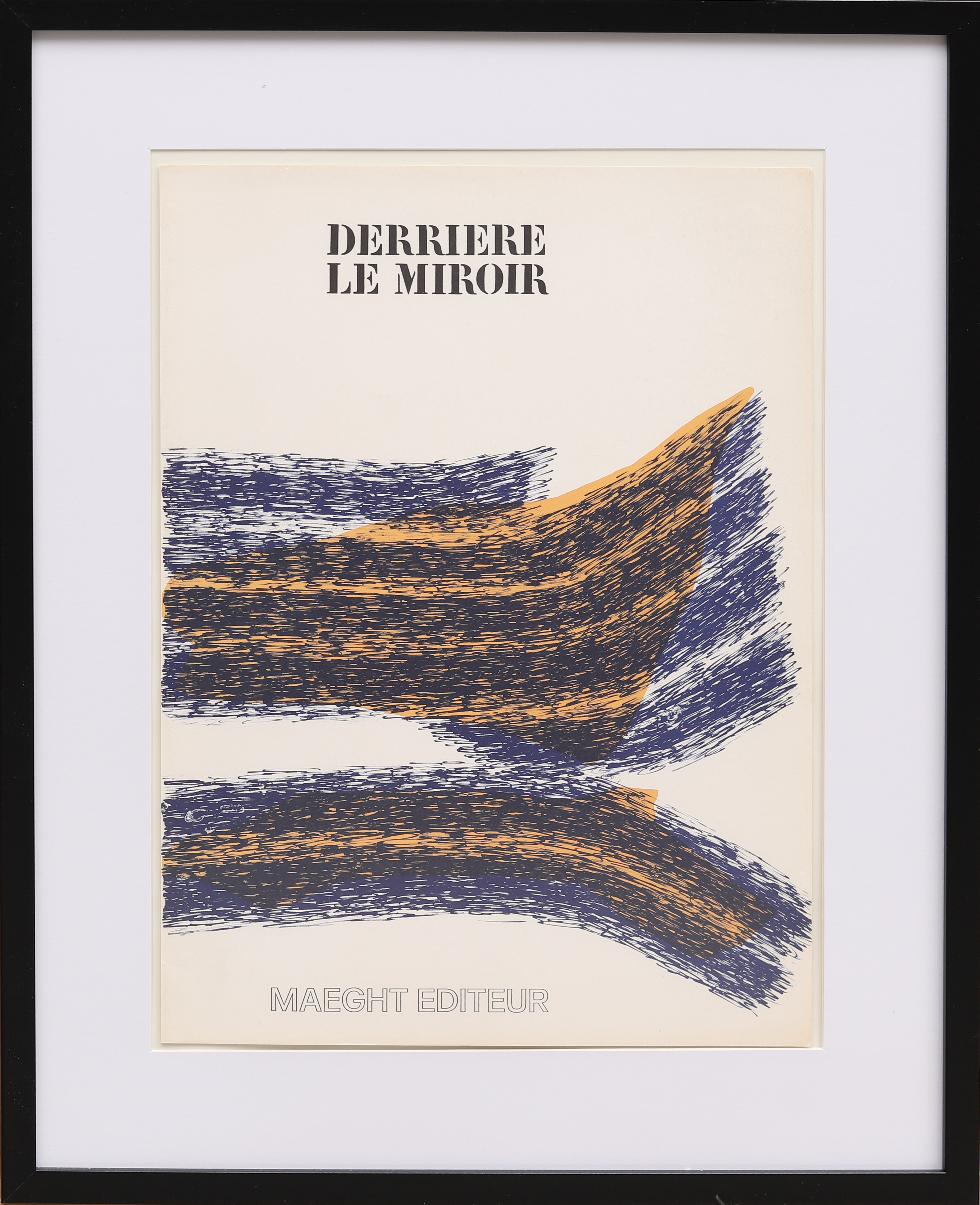 RAOUL UBAC. Färglitografi, omslag till Derrière le Miroir 195, 1971.