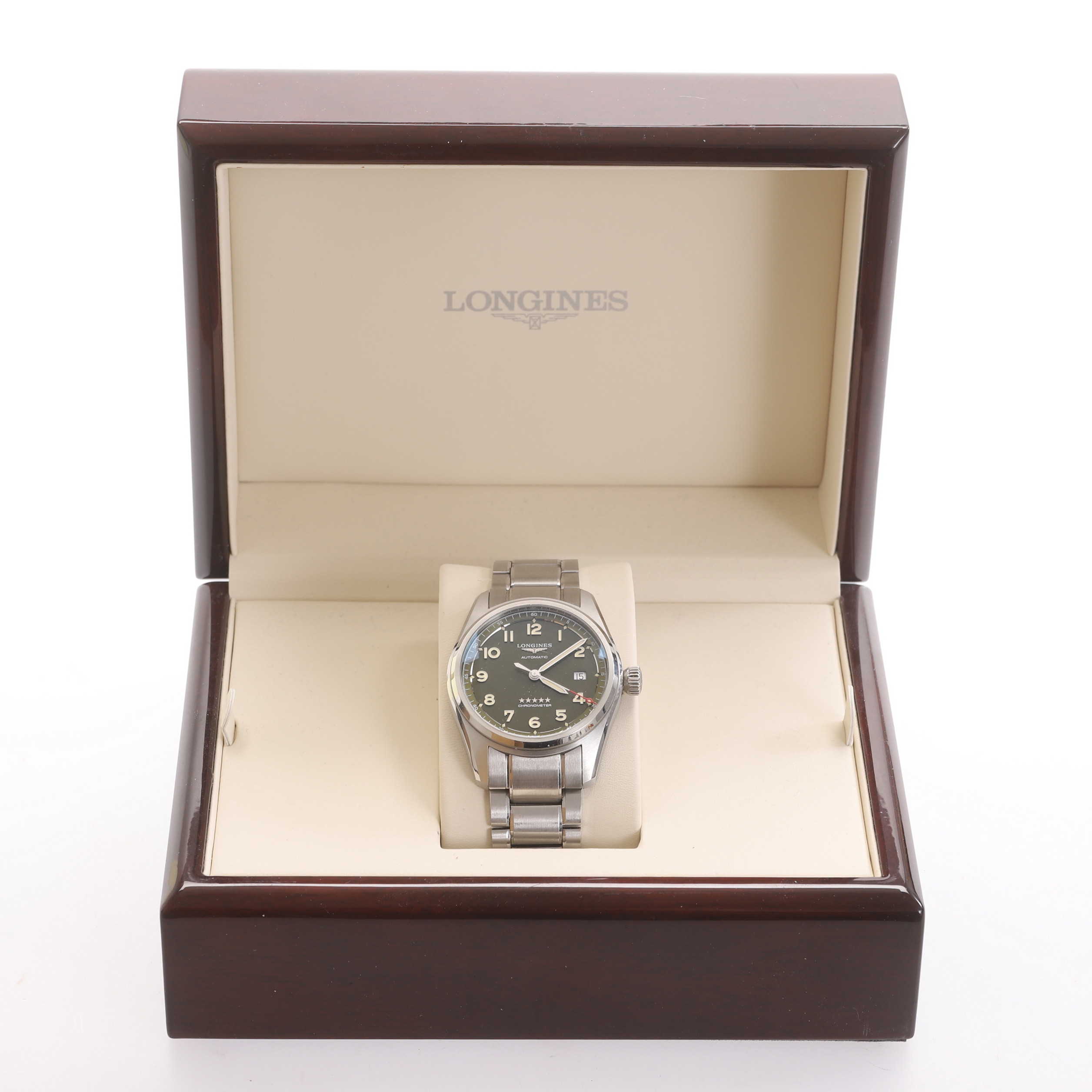 HERRARMBANDSUR, "Spirit", Longines, stål, automat.
