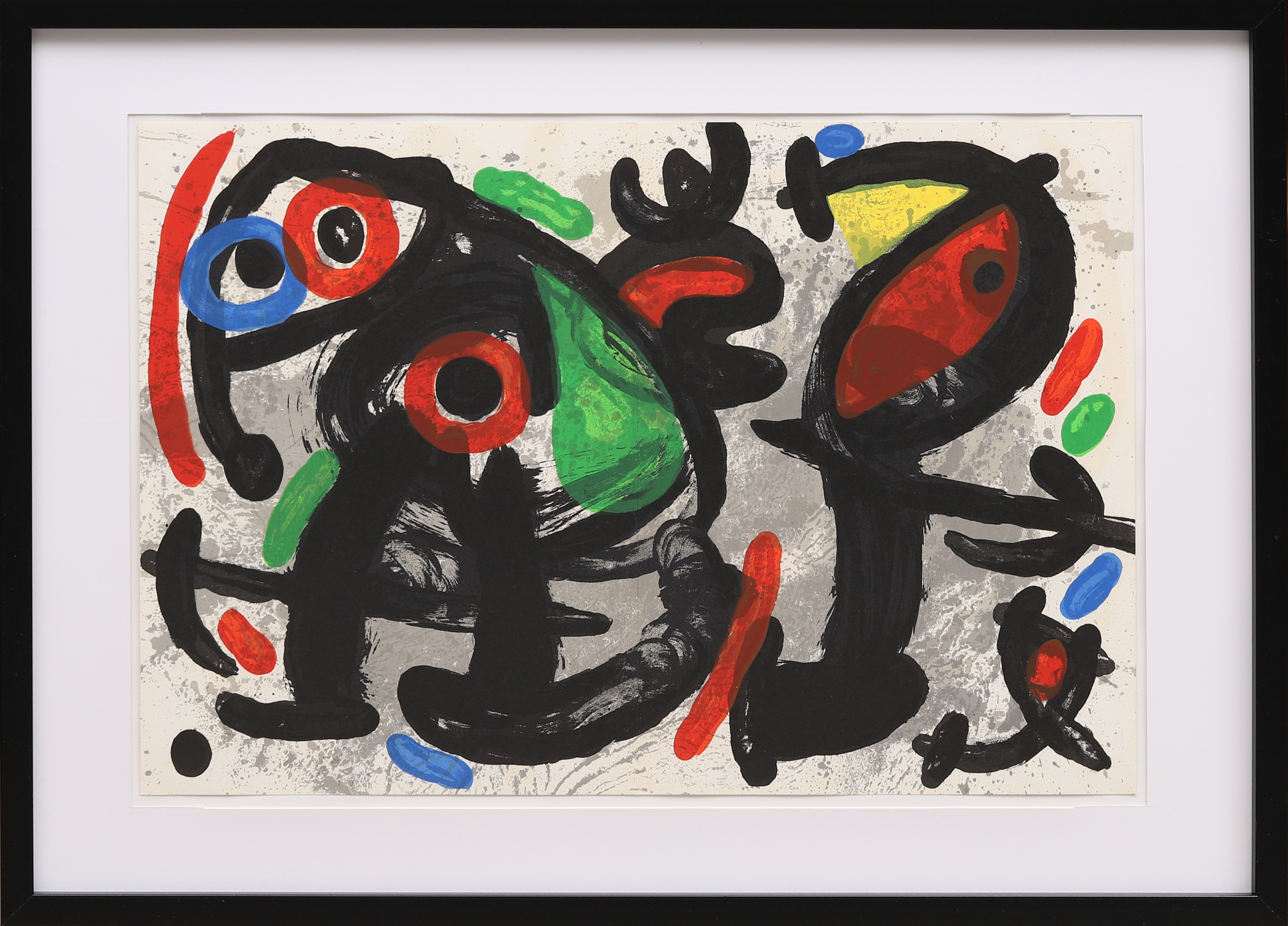 JOAN MIRÓ. Färglitografi, ur Derrière le Miroir nr 186 1970.