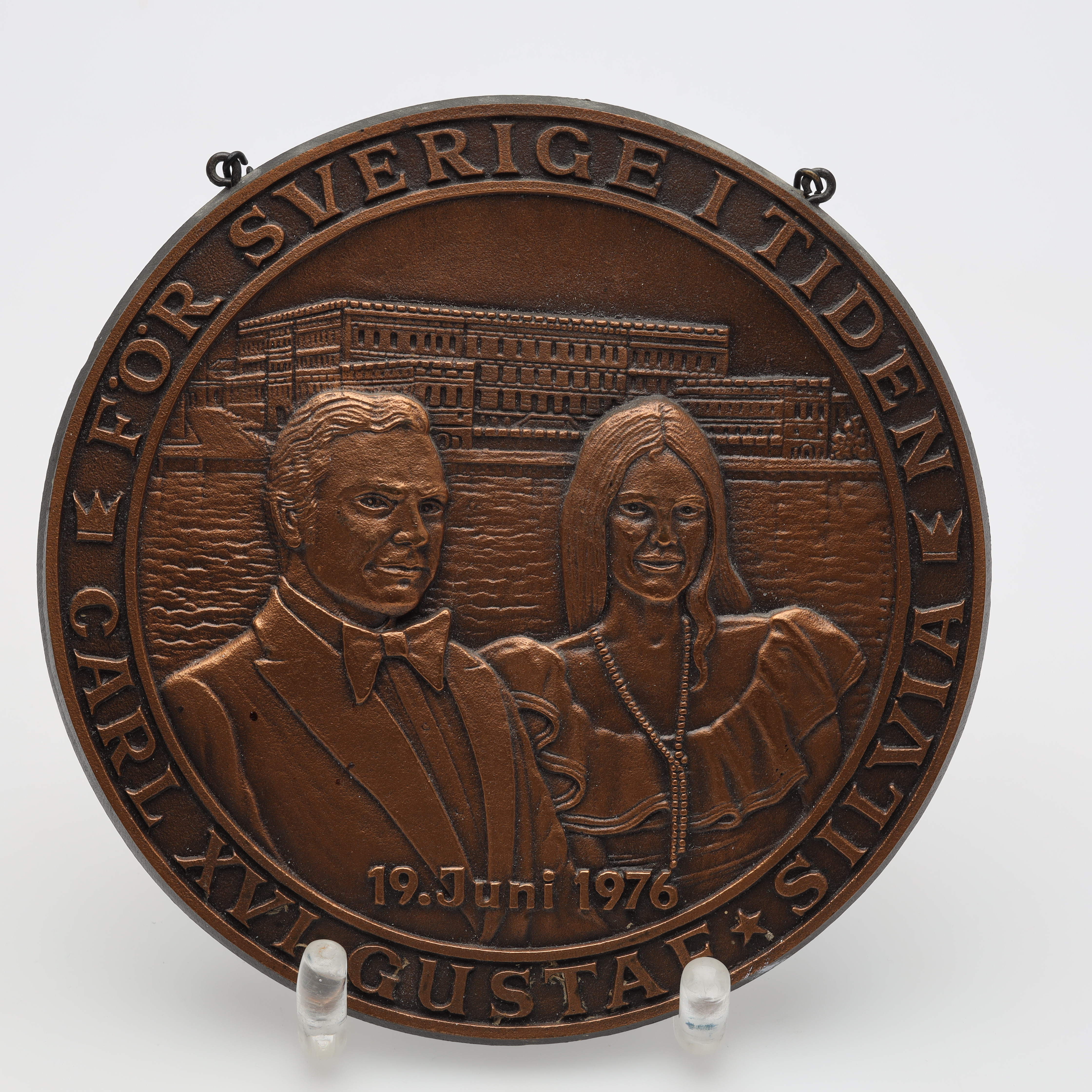 MEDALJ brons HMK:s förmälning numrerad 129.