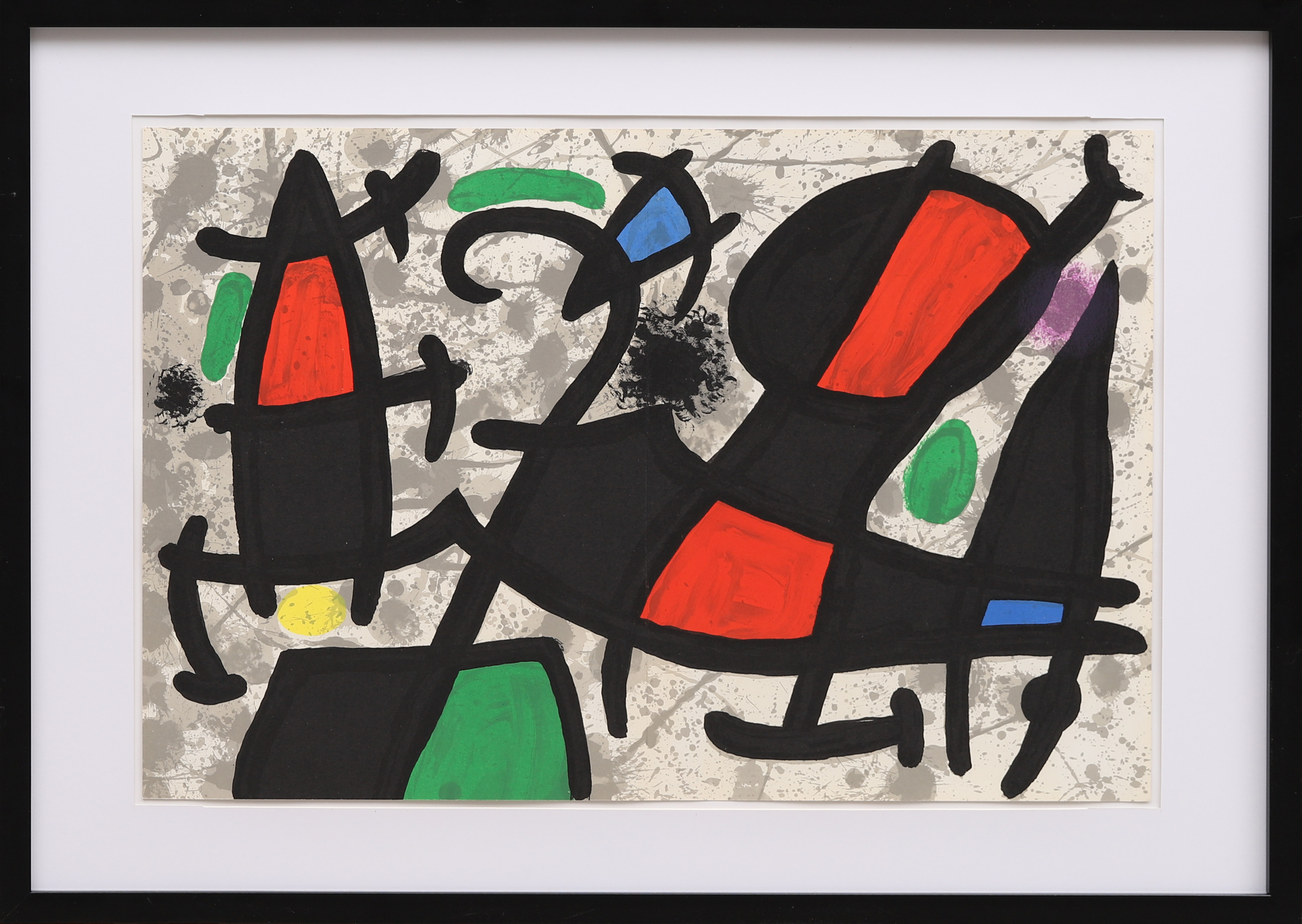 JOAN MIRÓ. EFTER. Färglitografi, ur Derrière le Miroir nr 186 1970.