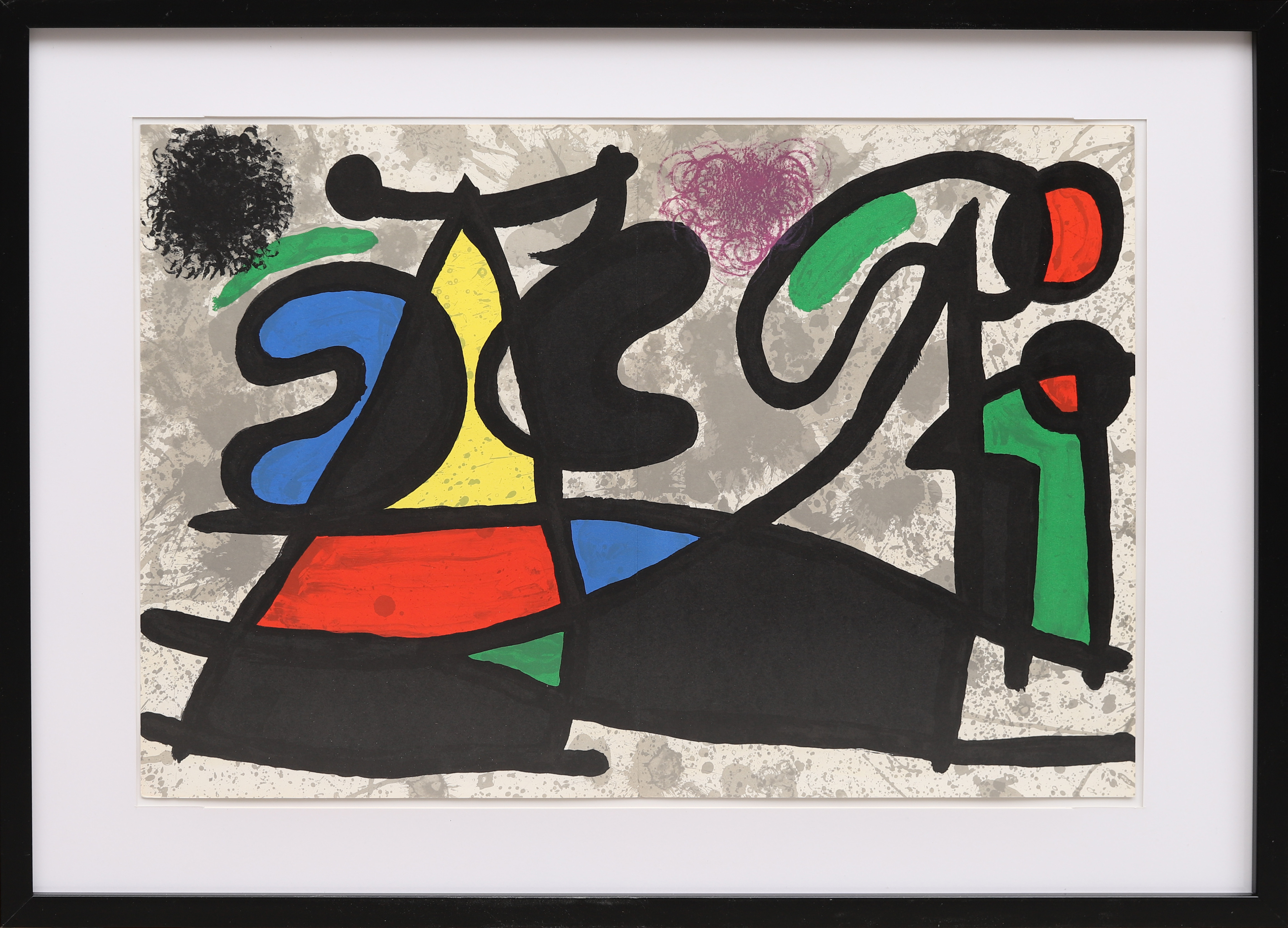 JOAN MIRÓ. EFTER. Färglitografi, ur Derrière le Miroir nr 186 1970.