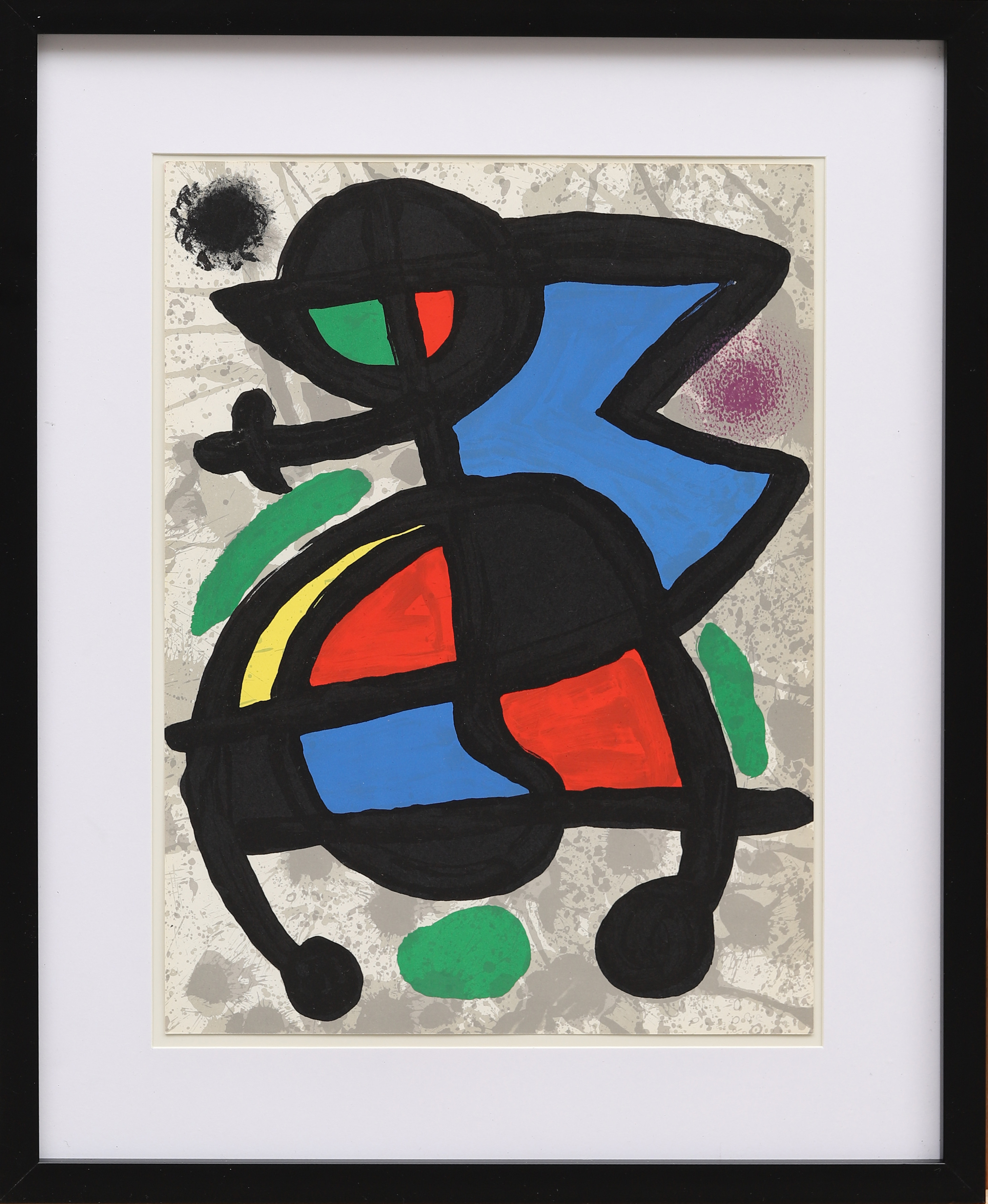 JOAN MIRÓ. EFTER. Färglitografi, ur Derrière le Miroir nr 186, 1970.