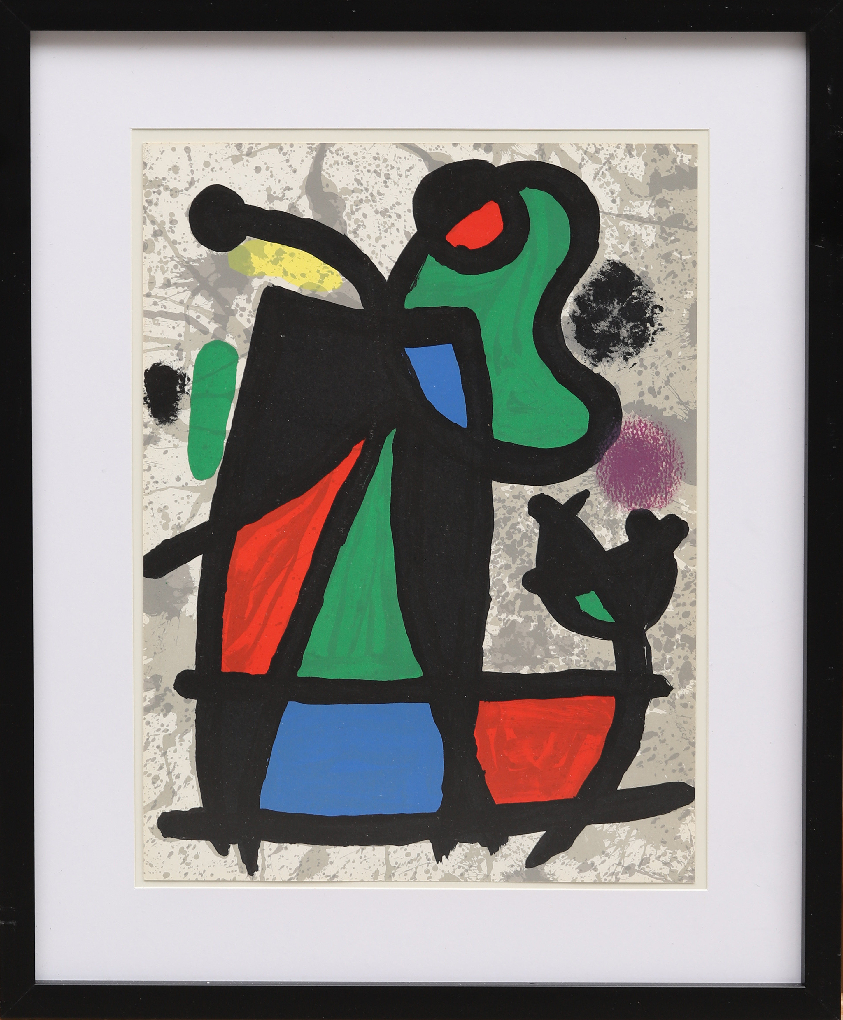JOAN MIRÓ. EFTER. Färglitografi, ur Derrière le Miroir nr 186, 1970.
