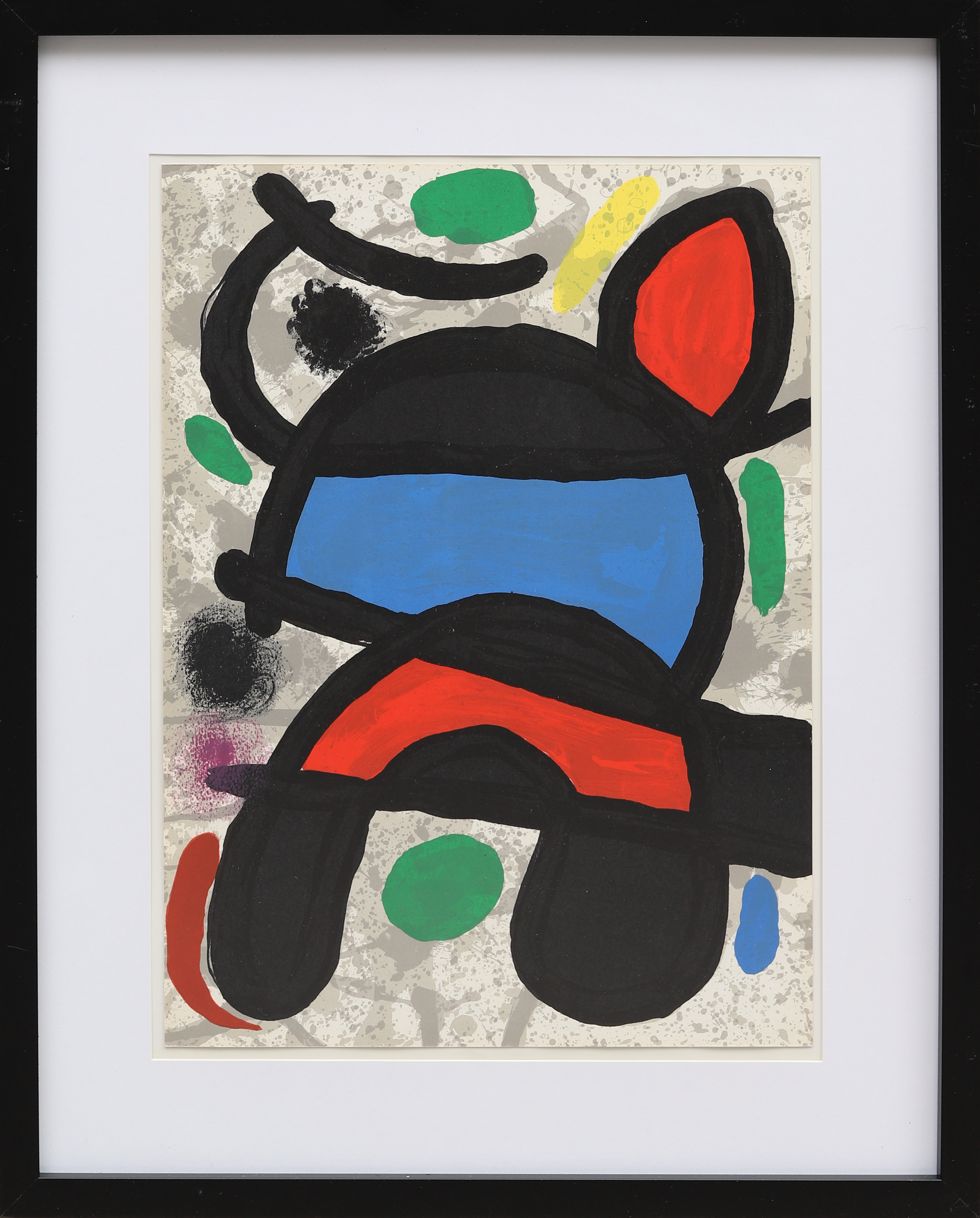 JOAN MIRÓ. EFTER. Färglitografi, ur Derrière le Miroir nr 186, 1970.