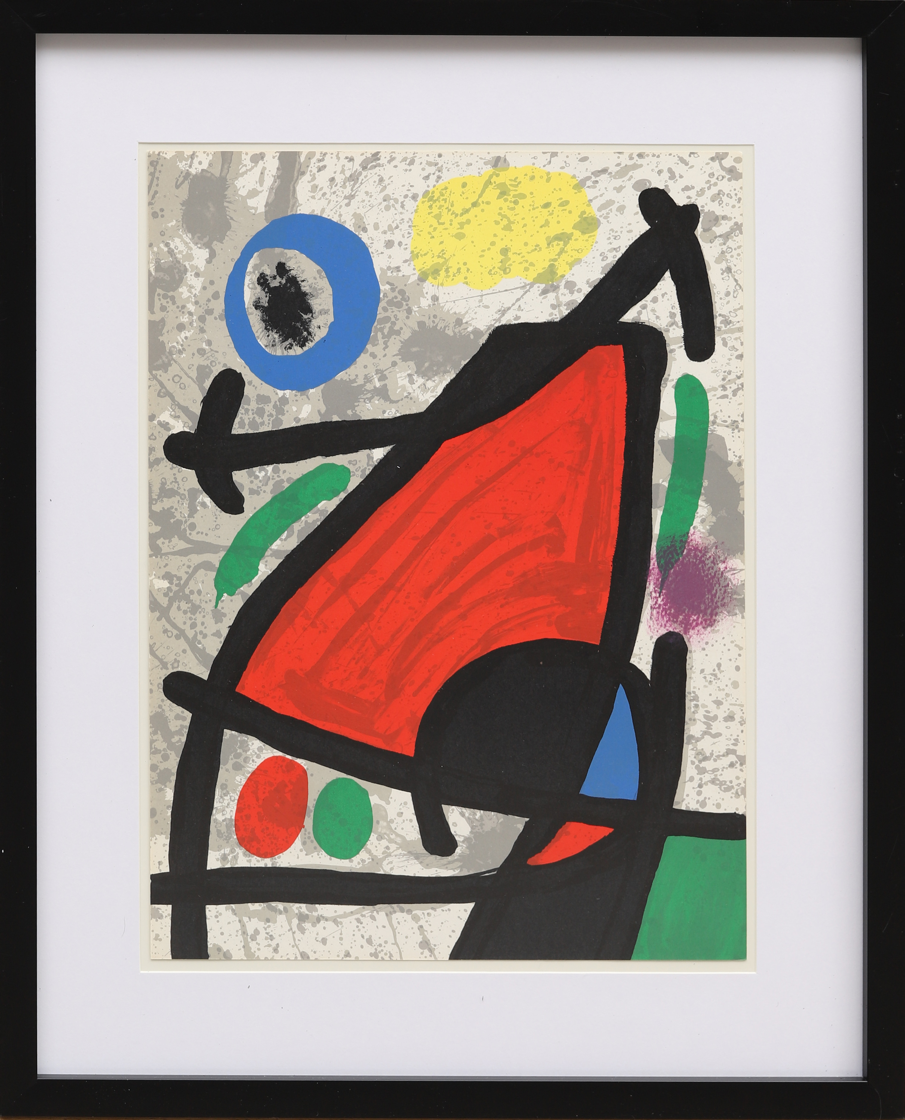 JOAN MIRÓ. EFTER. Färglitografi, ur Derrière le Miroir nr 186, 1970.