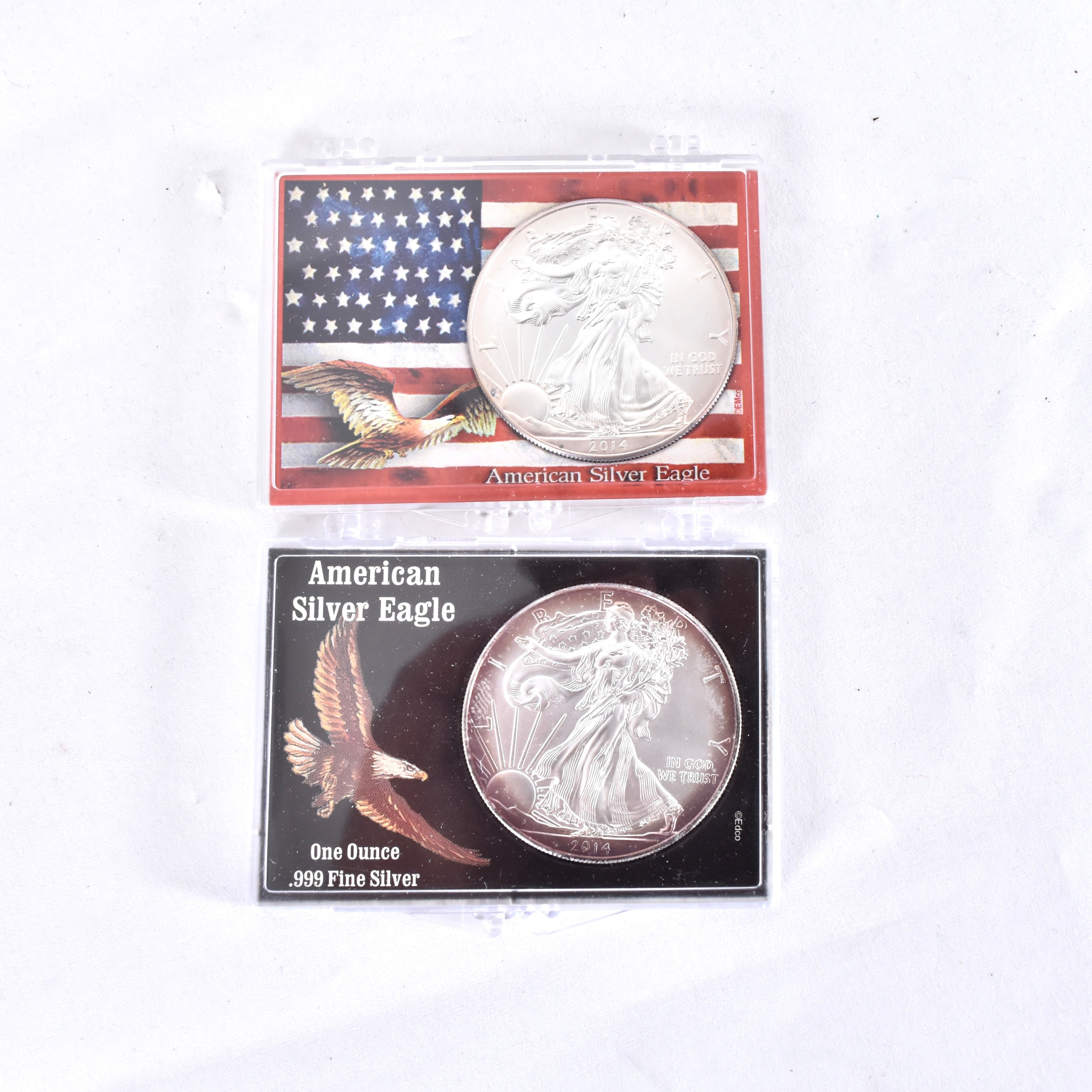 MEDALJER, 2 st, silver, American Silver Eage 2014.