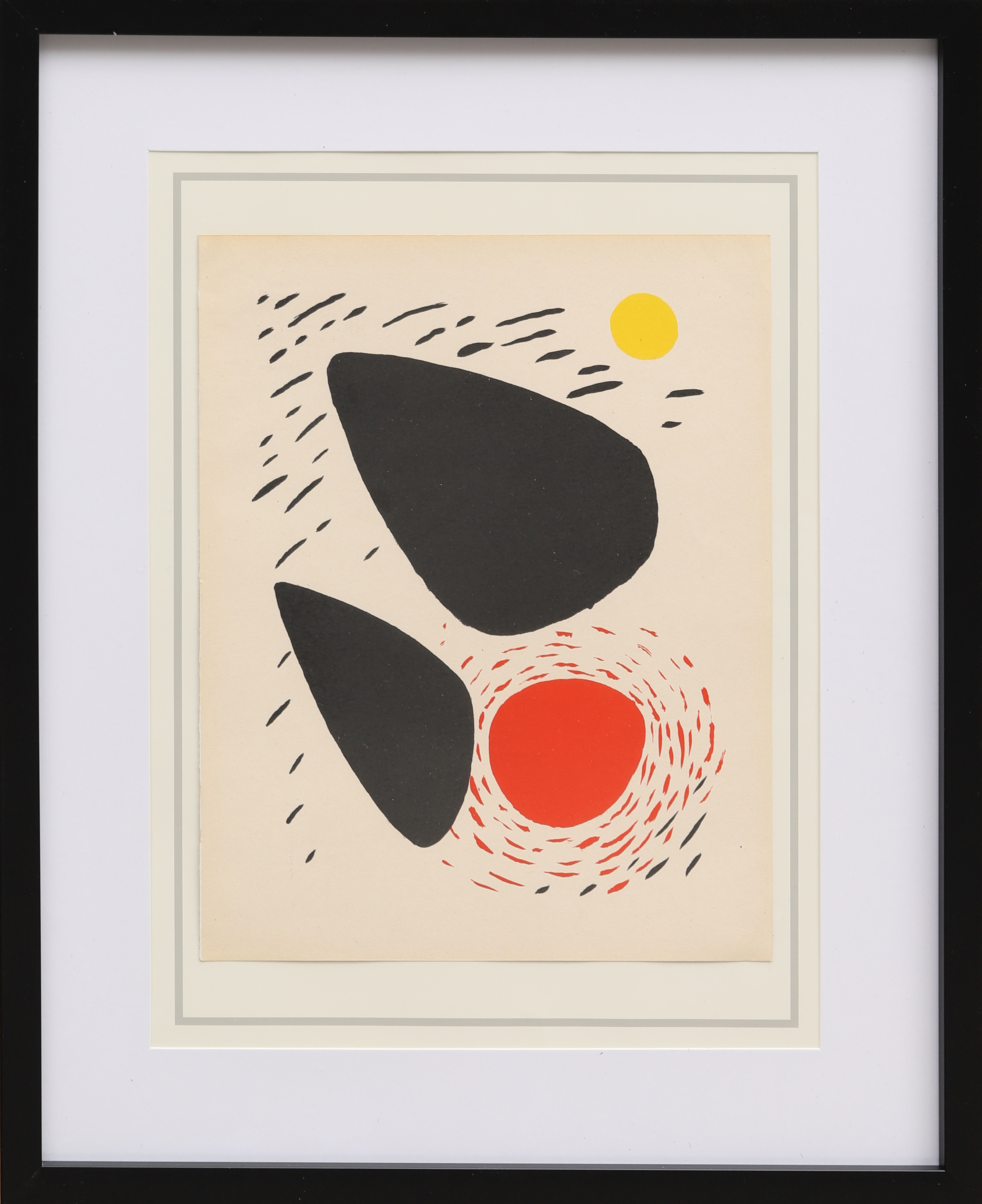 ALEXANDER CALDER. Färglitografi, ur XX:e siècle nr 3 1952.