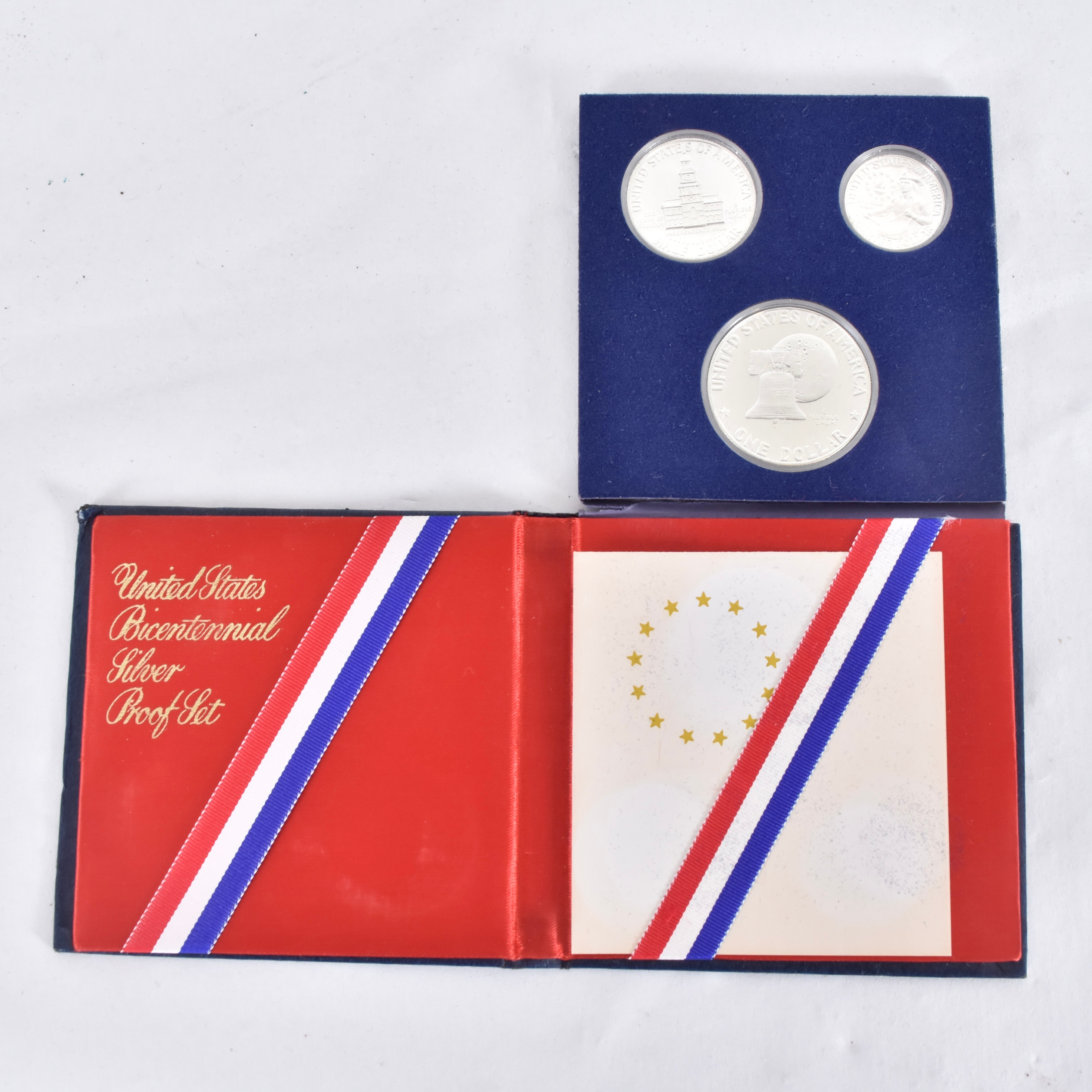 MYNTSET, 3 st, United States Bicentennial Silver Proof set.