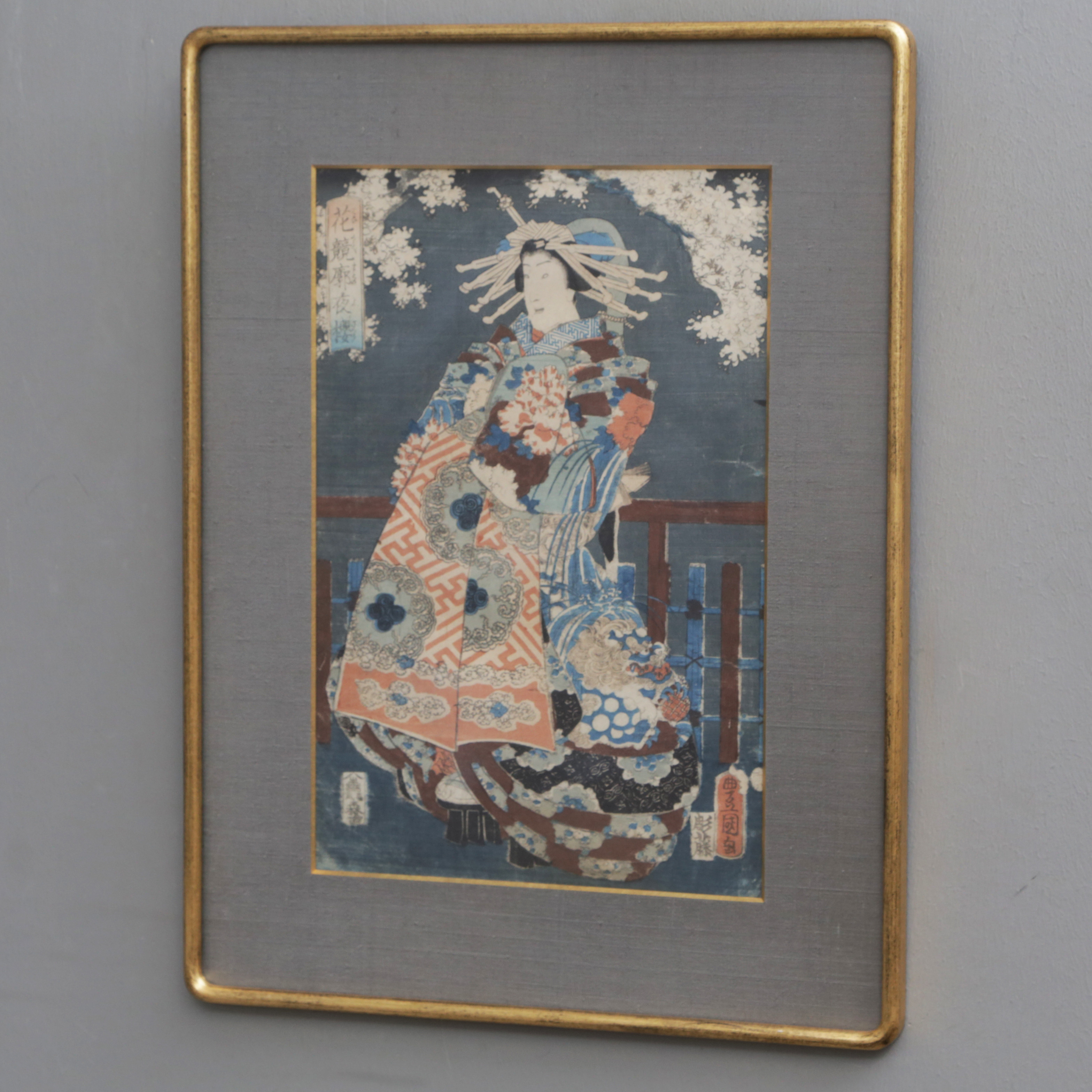GRAFISKT BLAD, Toyokuni, Japan, 1800-tal.