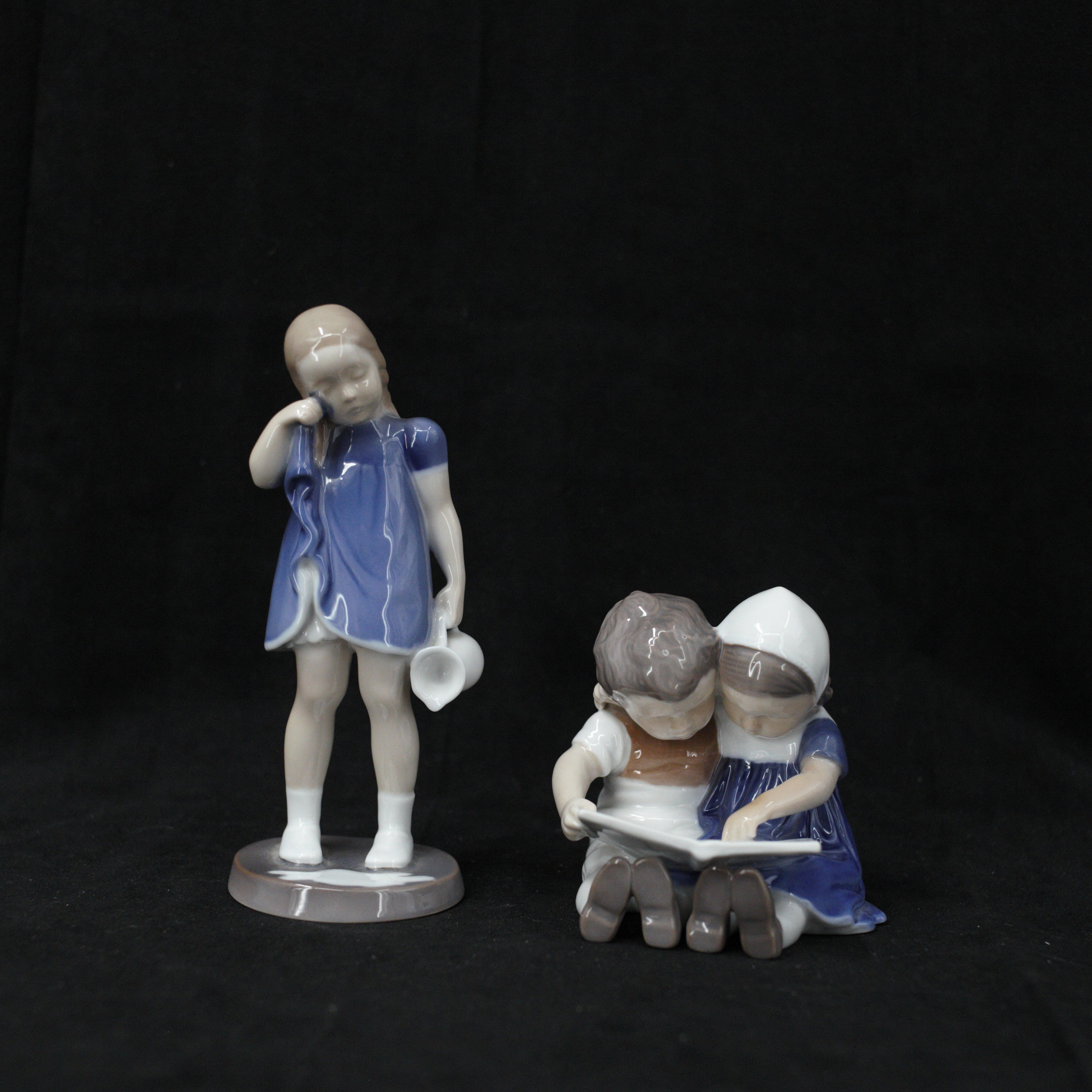 FIGURINER, 2 st. porslin, Bing & Gröndahl, Danmark.