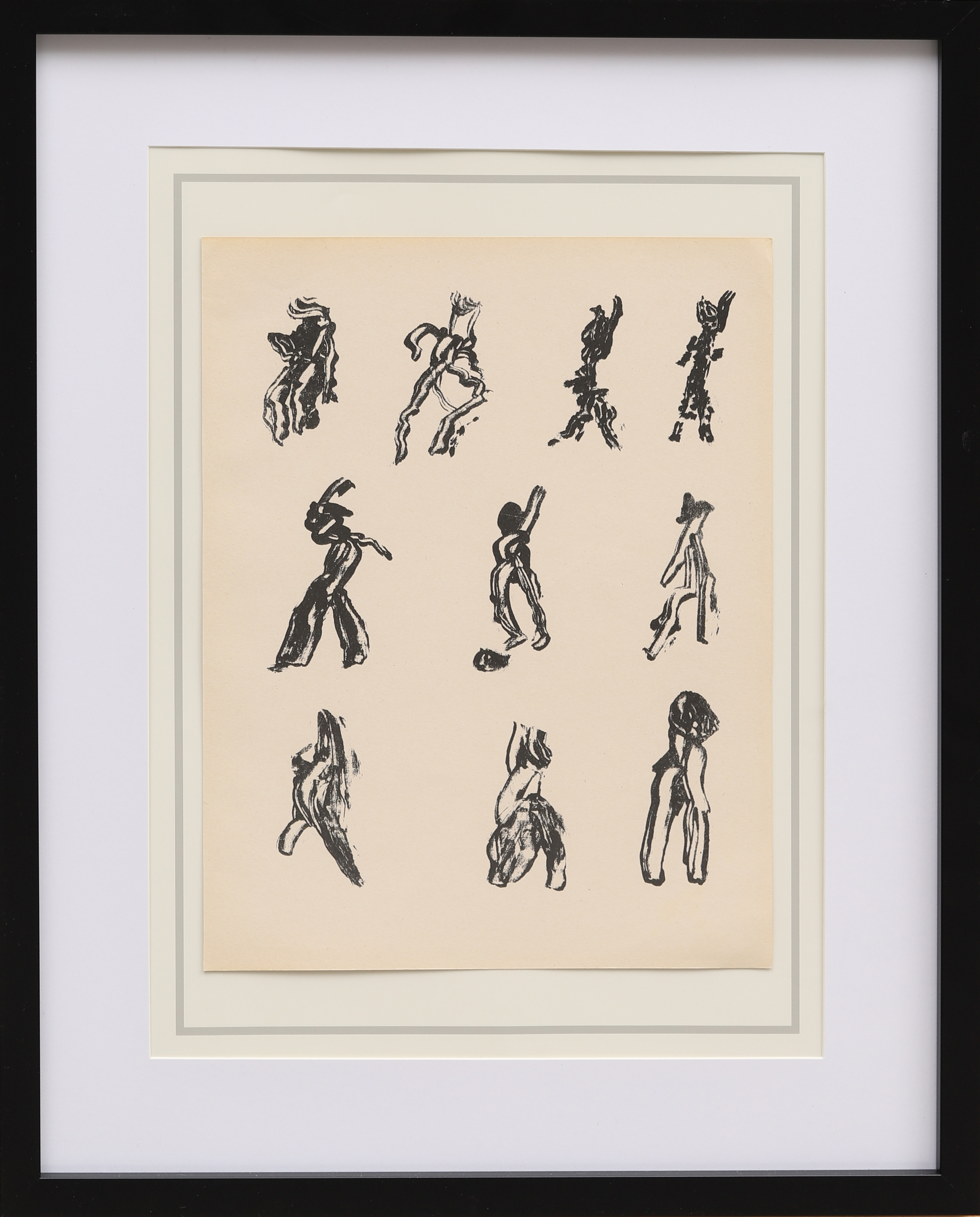 HENRI MICHAUX. Litografi, ur XX:e siècle no 3 1952.