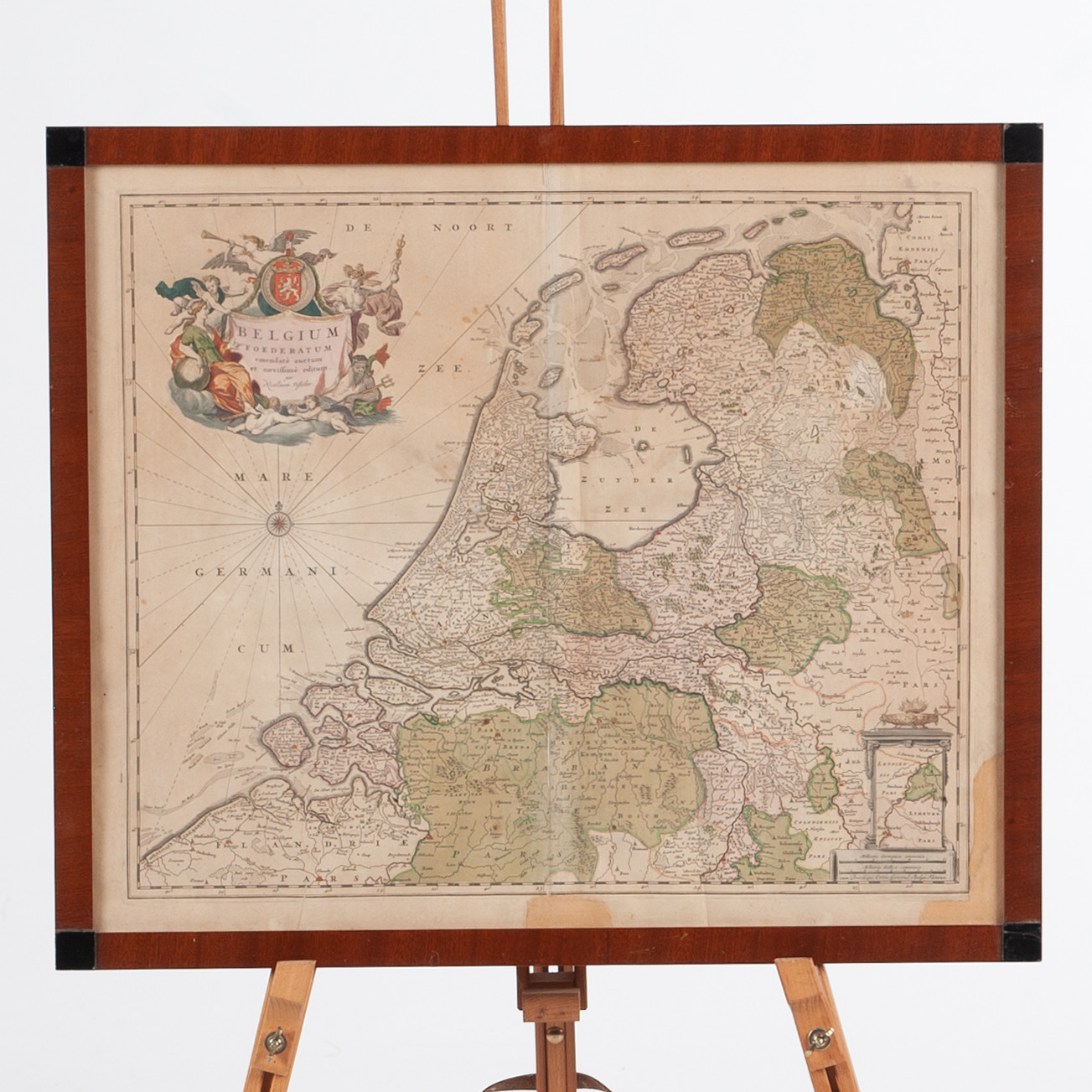KARTA. Belgium Foederatum emendate auctum et novissime editum. Per Nicolaum Visscher.
