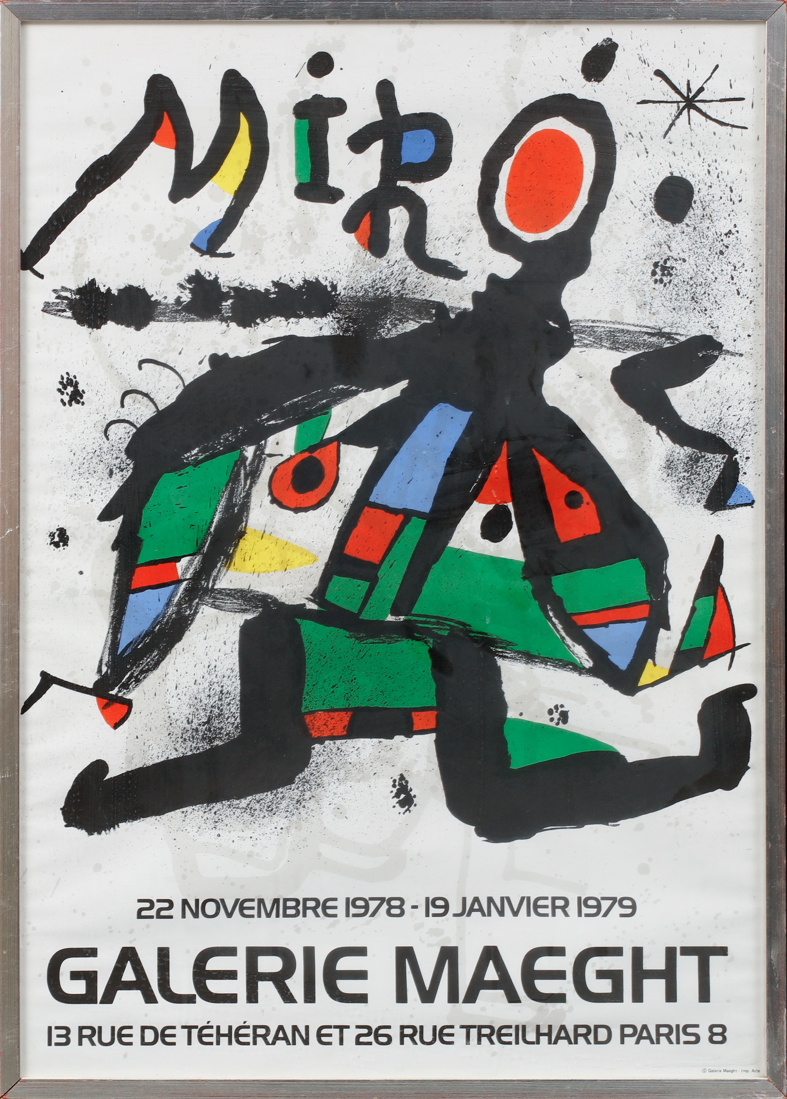 UTSTÄLLNINGSAFFISCH, Miro, Galerie Maeght.