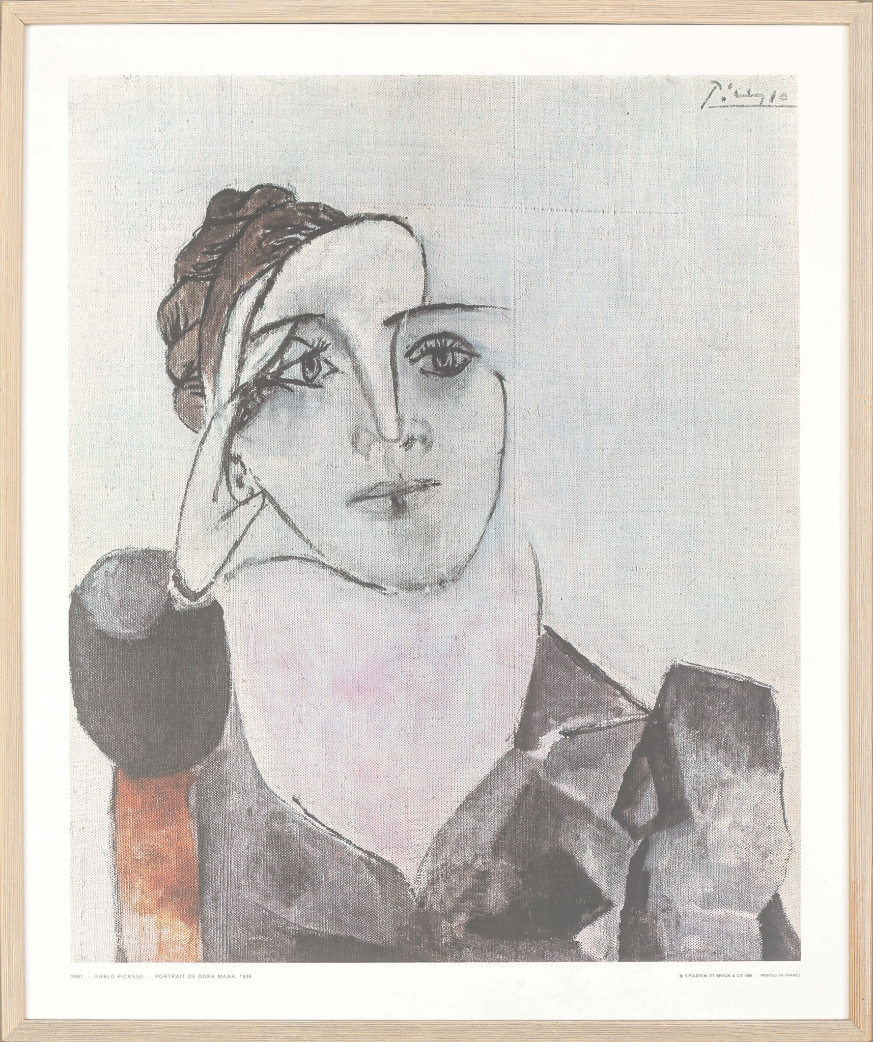 KONSTAFFISCH, Pablo Picasso, tryckår 1969, numrerad.