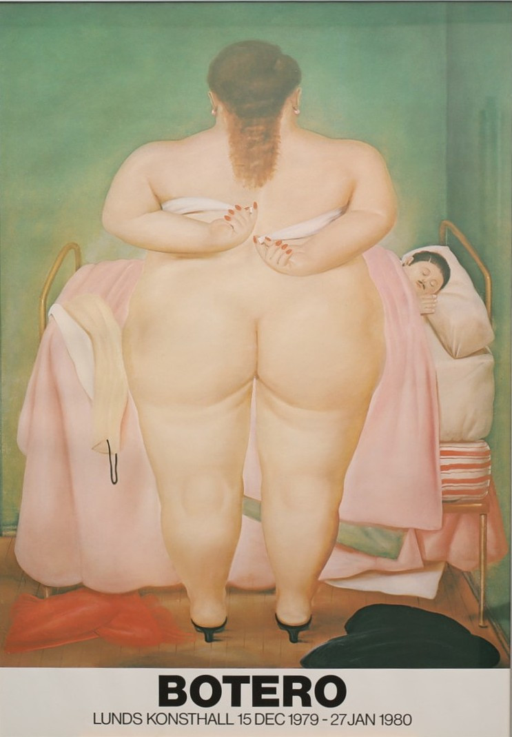 UTSTÄLLNINGSAFFISCH, Botero, Lunds Konsthall 1980.