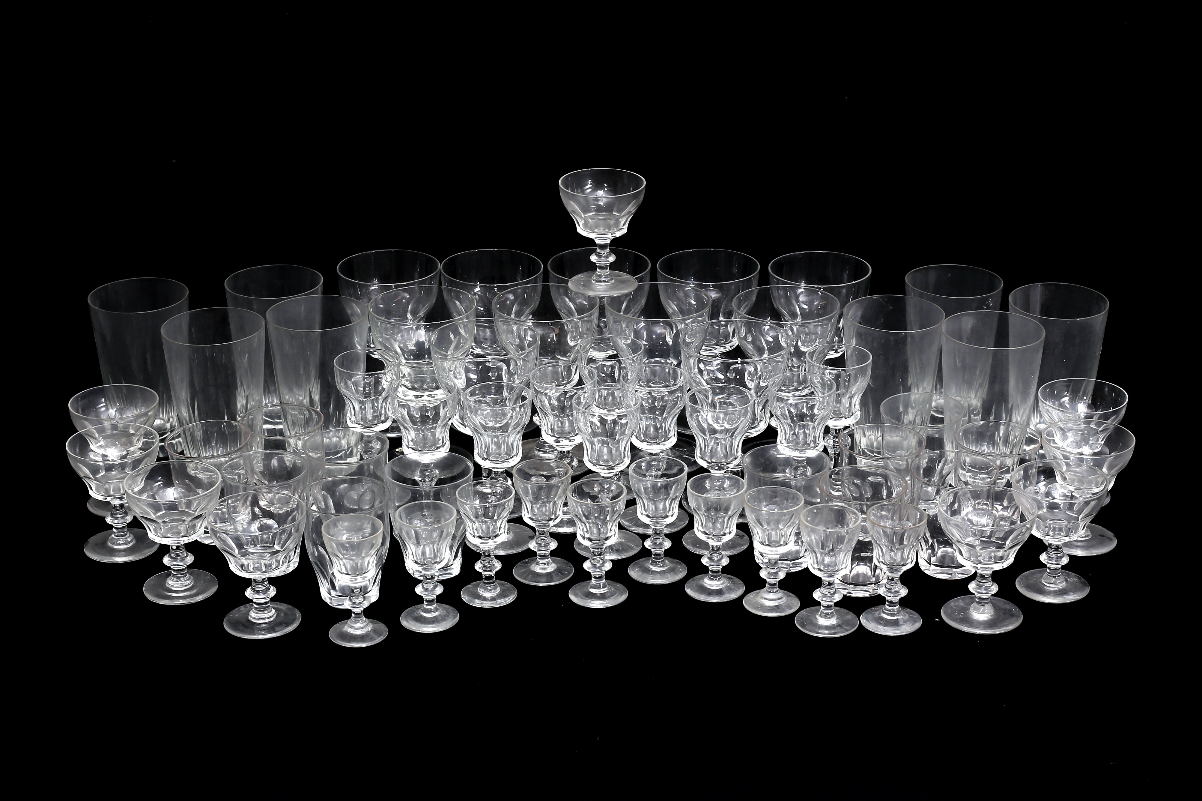 GLASSERVIS 60 delar, 1900-tal.