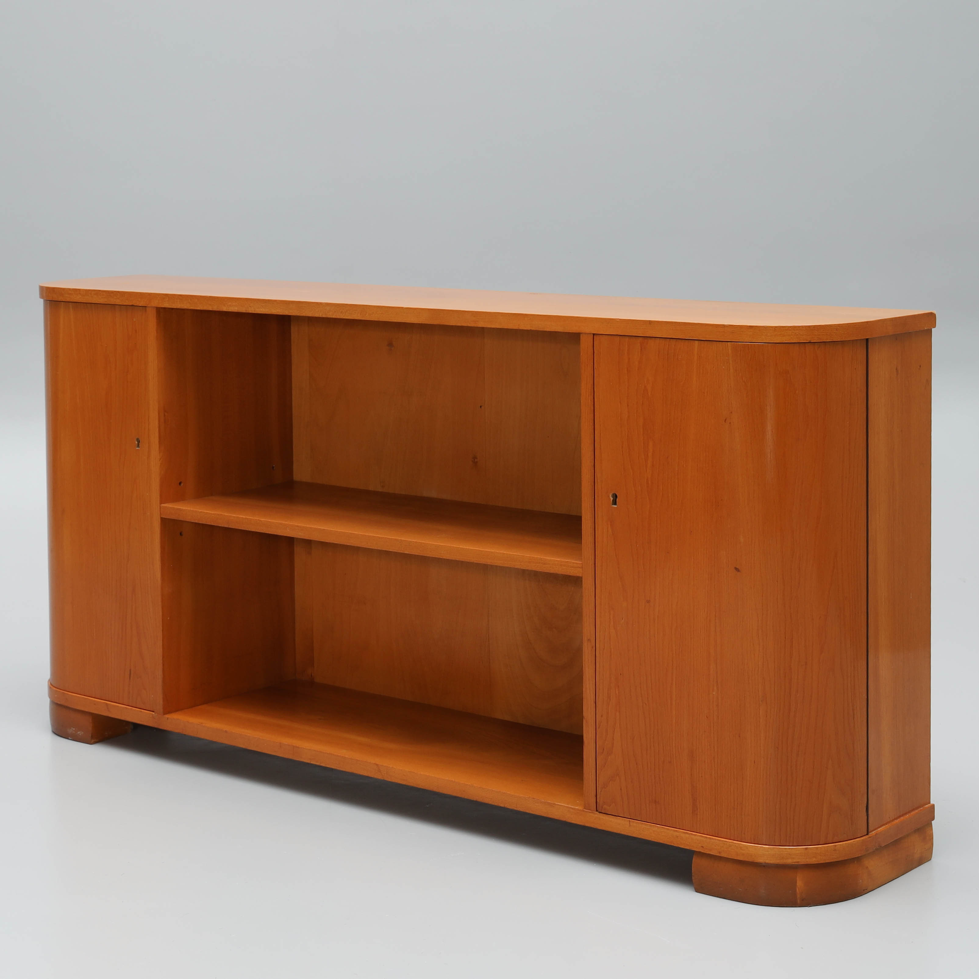 SIDEBOARD, med bokhylla, fanerad i alm, 1930/40-tal.