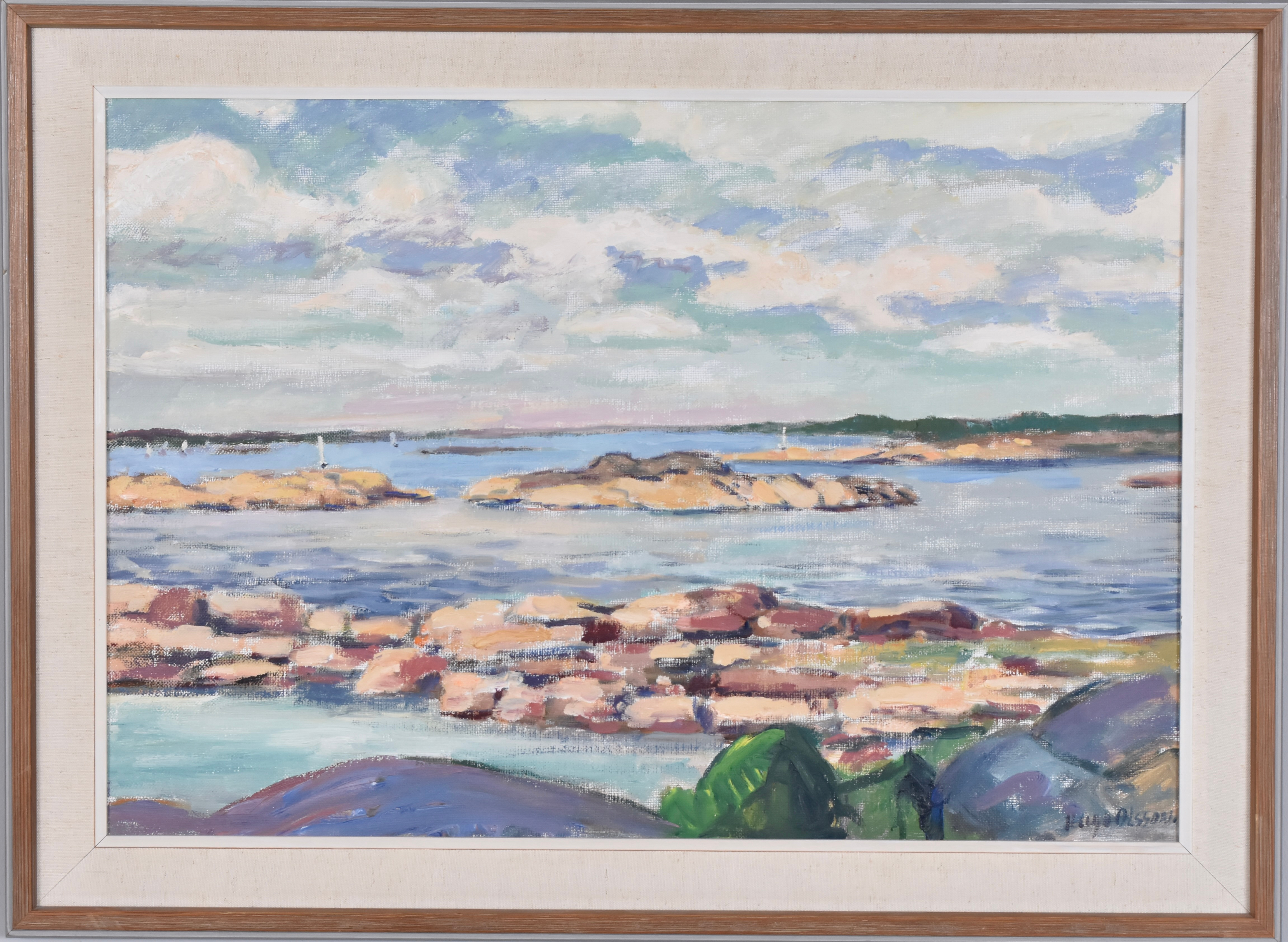 HUGO OLSSON. Olja på duk.
