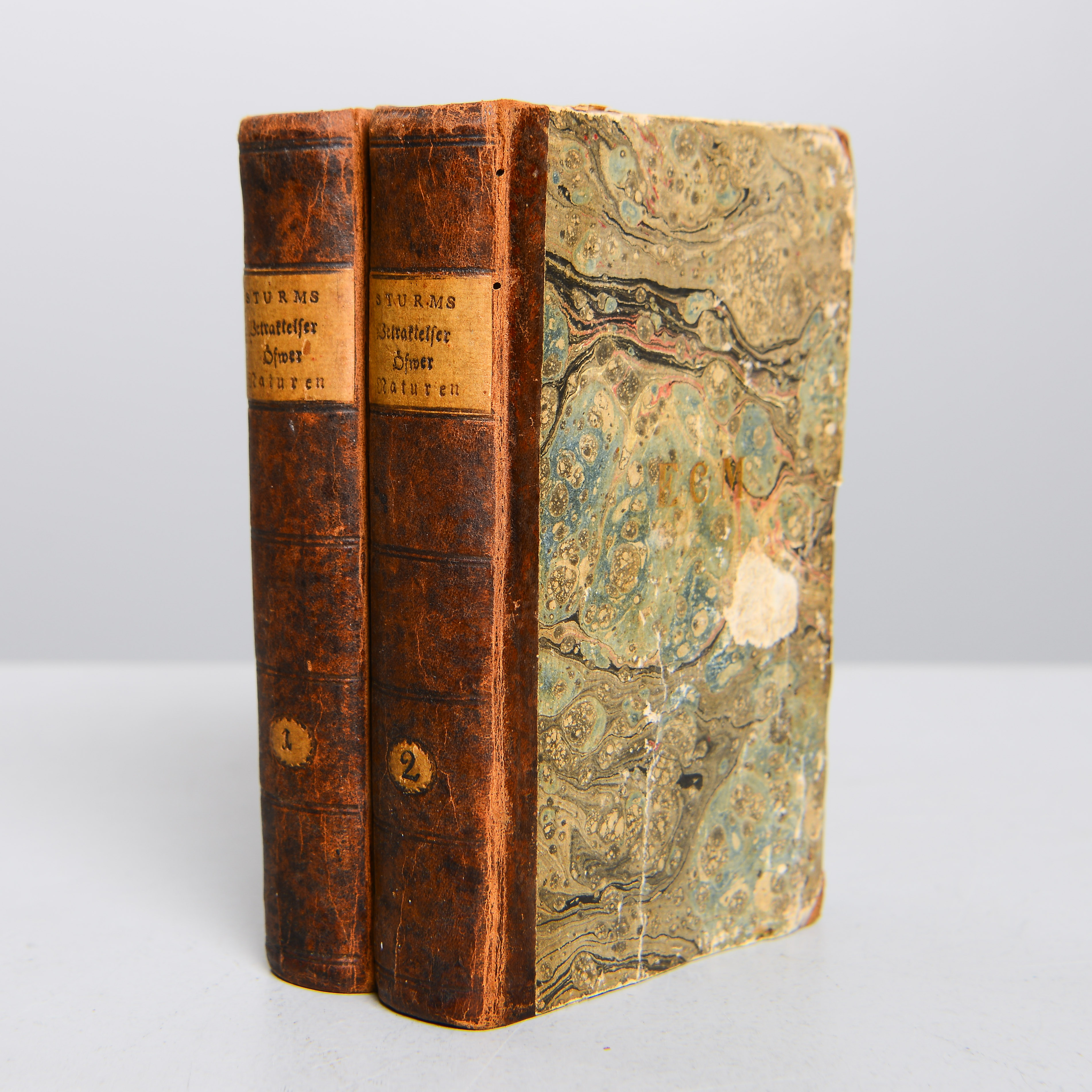 CHRISTOPH. CHR. STURM, Betraktelser öfwer naturen, 2 band, 1799.