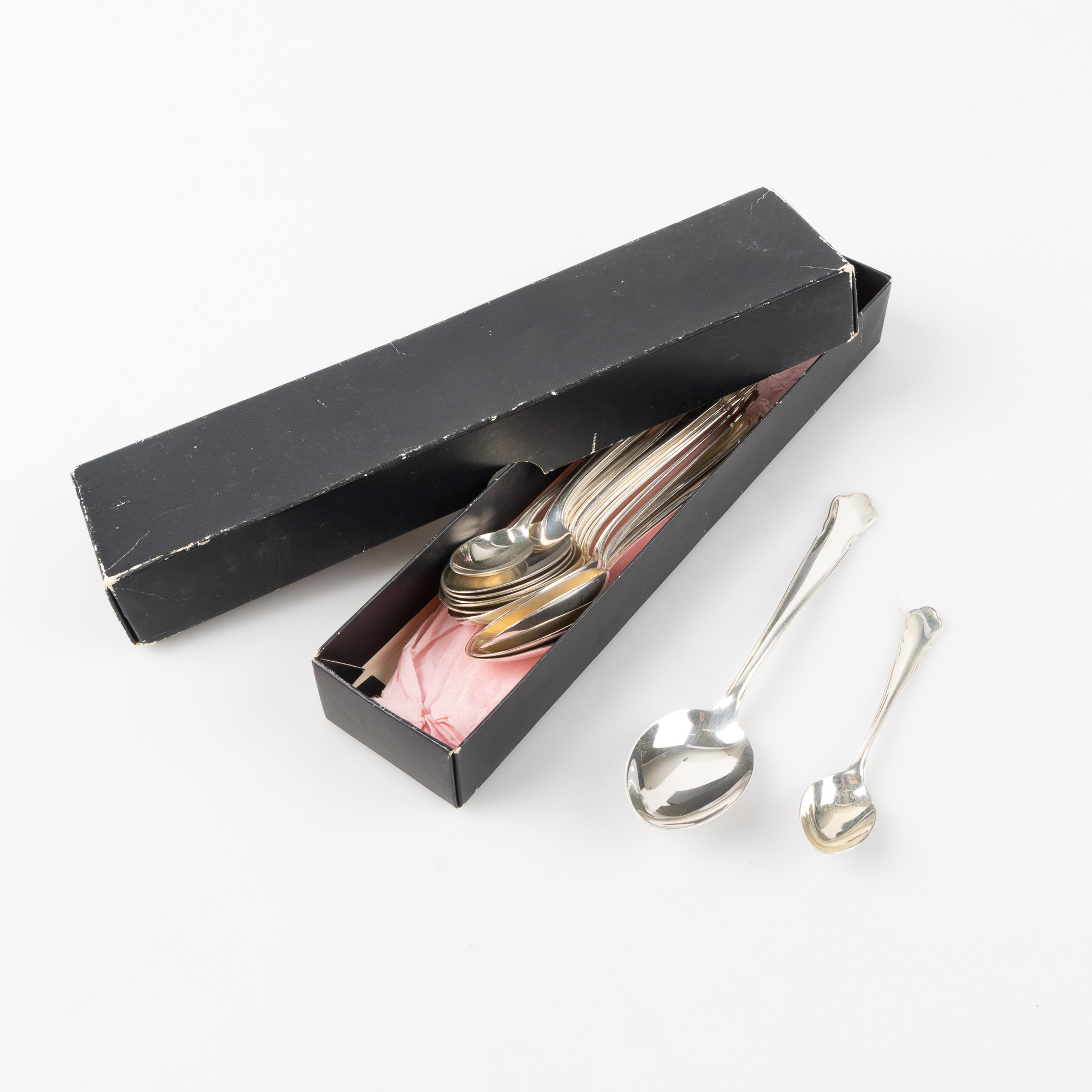 SKEDAR, 12+2 delar, silver, Guldsmedsaktiebolaget Gab, Eskilstuna 1986/87.