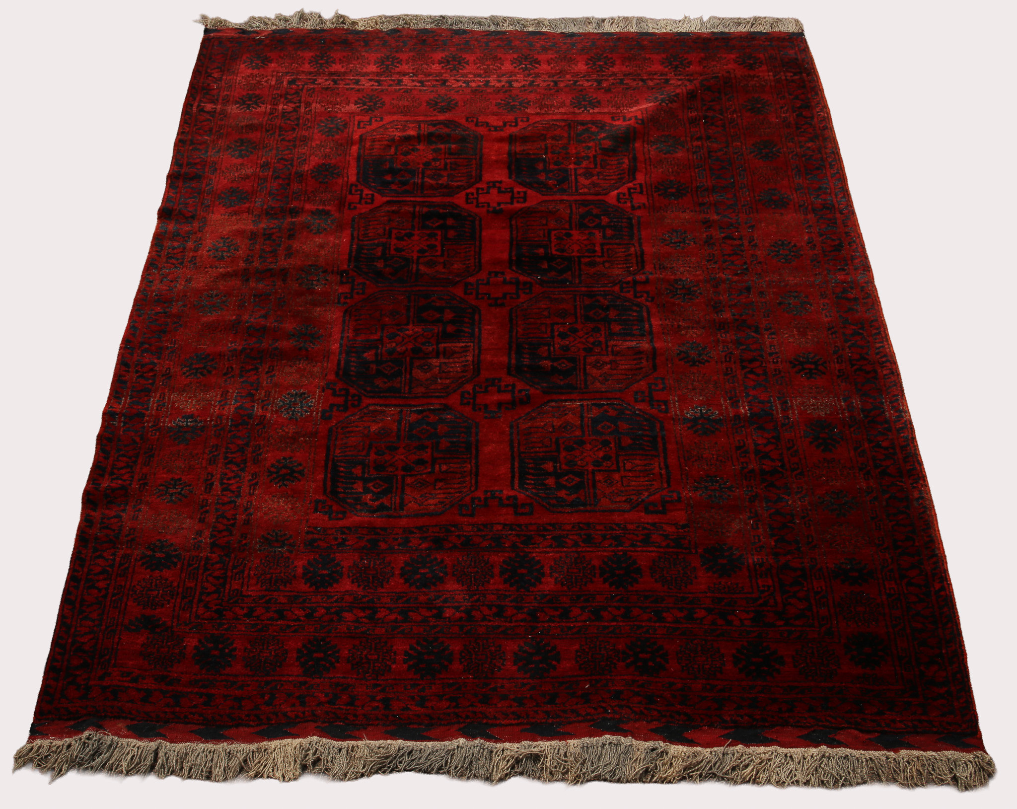 ORIENTALISK, matta, handknuten, ull, Afghan, 1900-talets tredje fjärdedel.