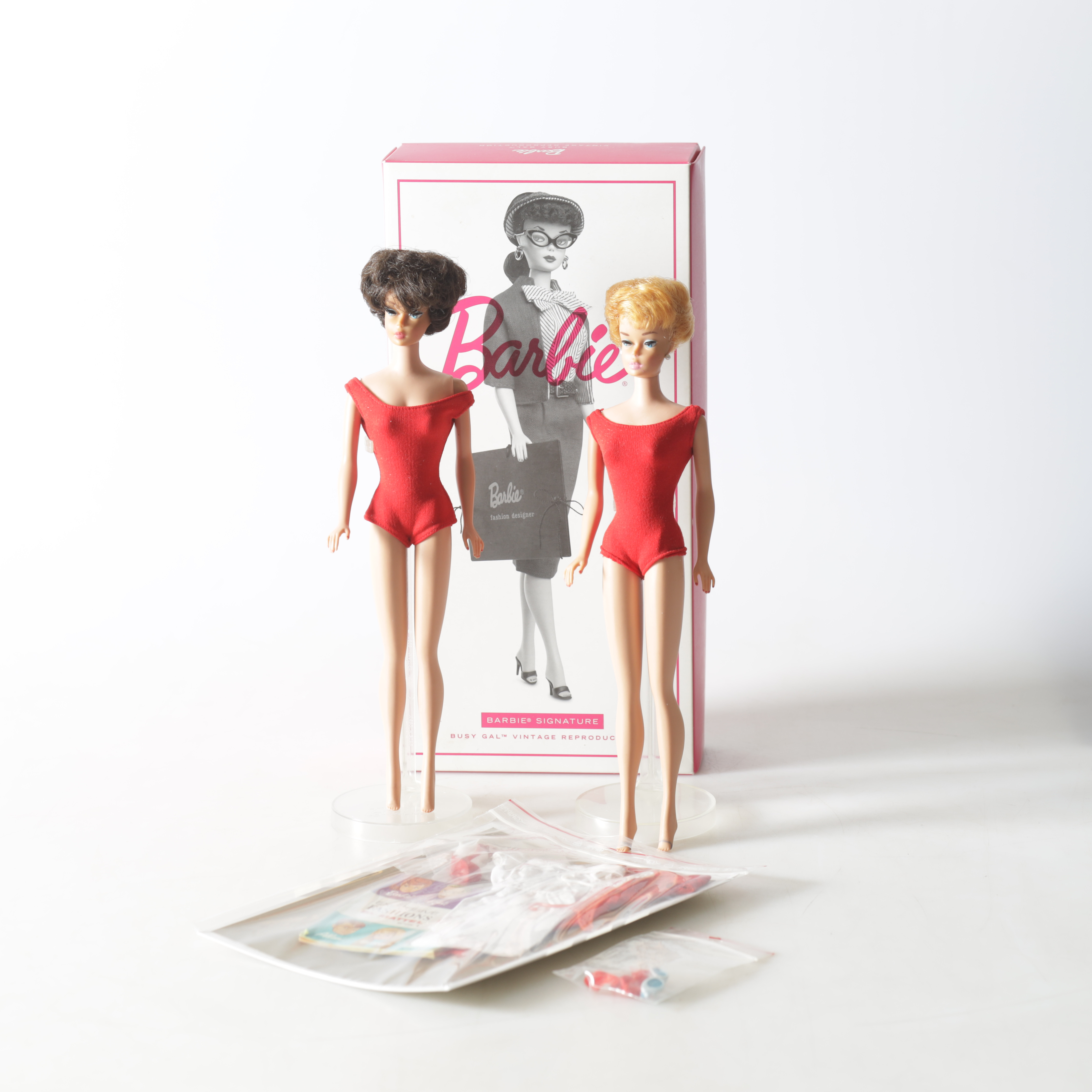 BARBIE, 2 st. Bubble cut, Mattel Inc, 1960-tal.