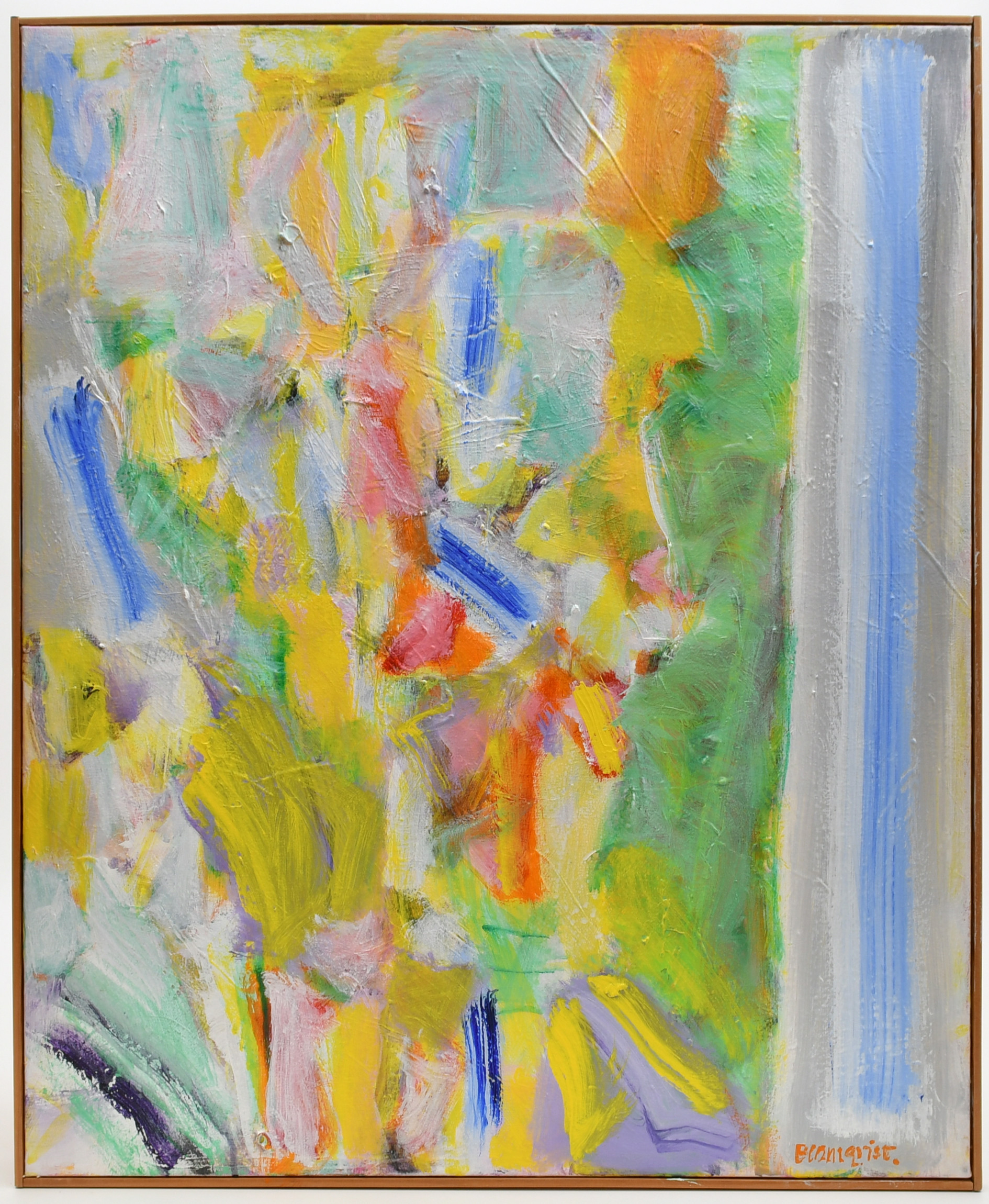 LEIF BLOMQVIST 1932-2002. Olja på duk. Mitt.