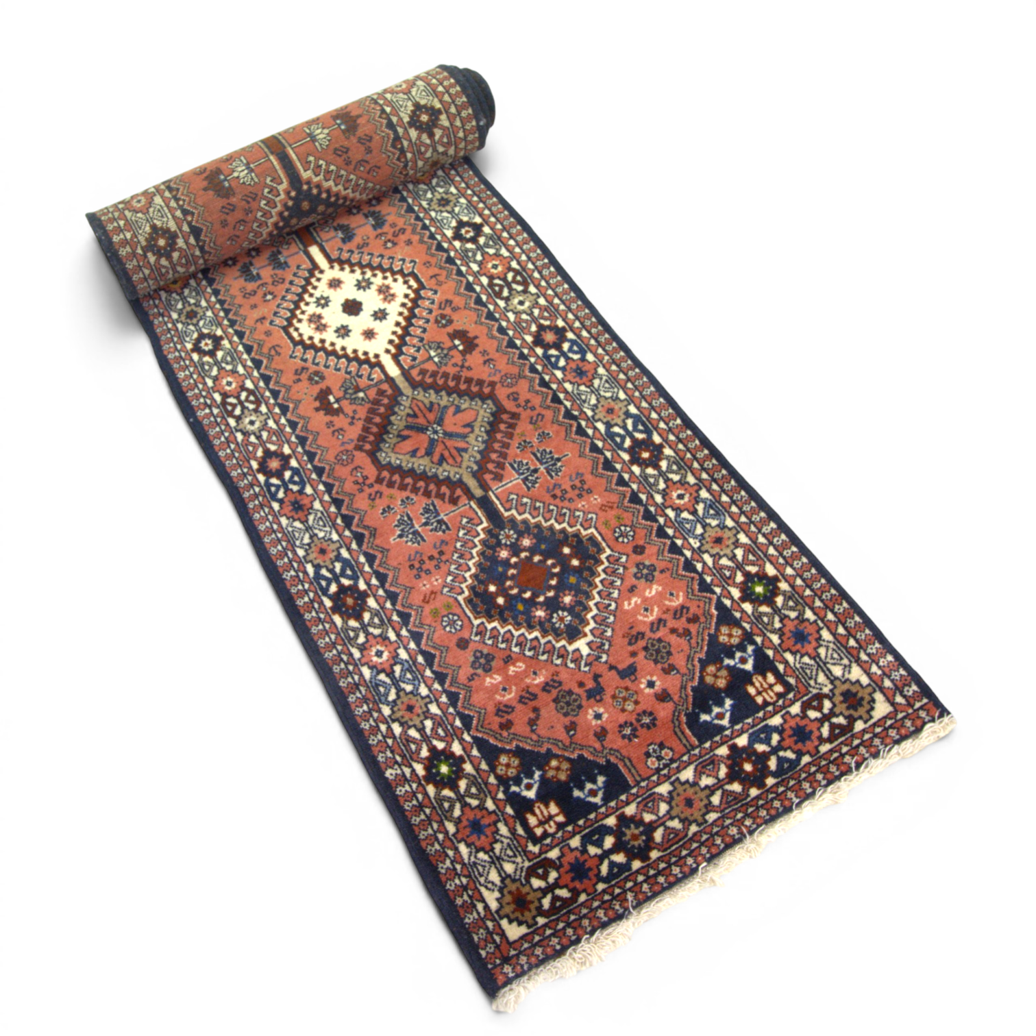 GALLERIMATTA, orientalisk, ull, ca 280 x 62 cm, 1900-tal.