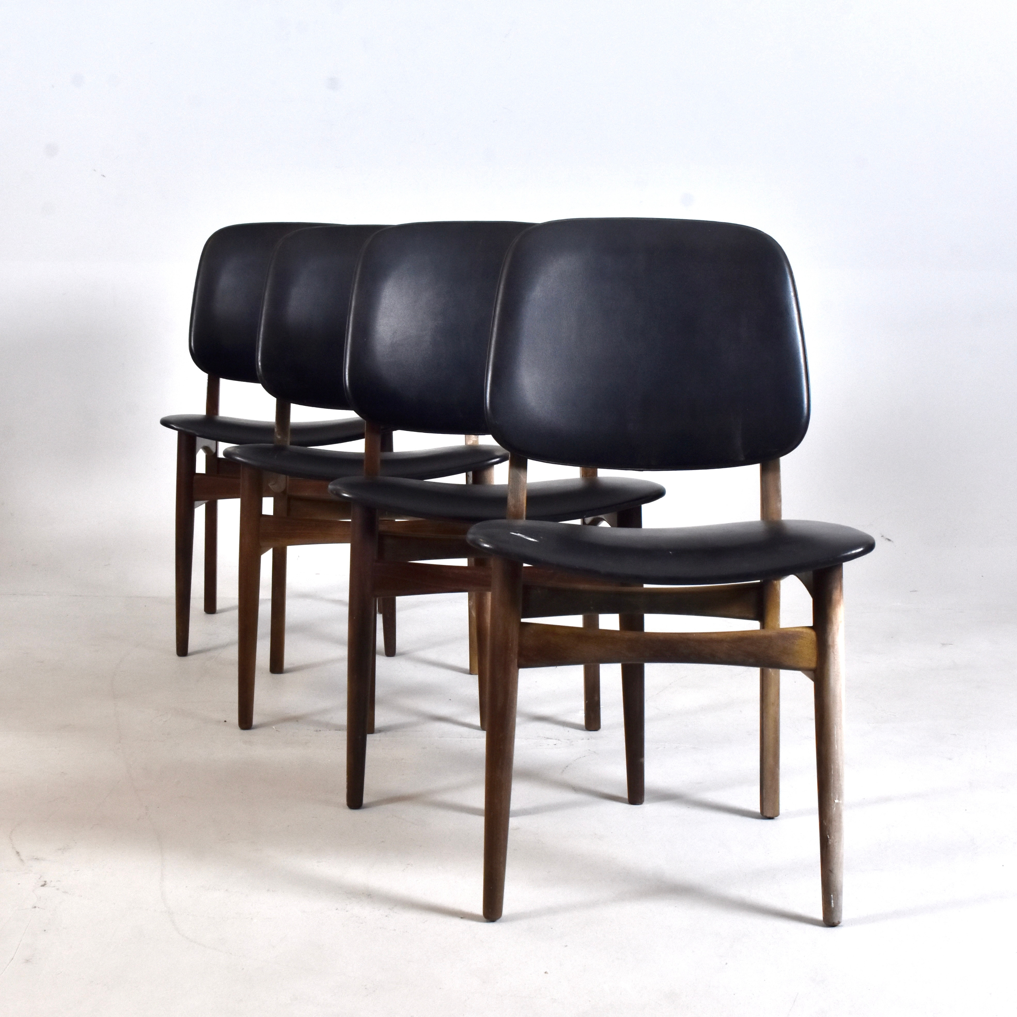 VS ANDERSEN, stolar, 4 st, teak, Danmark, 1960-tal.