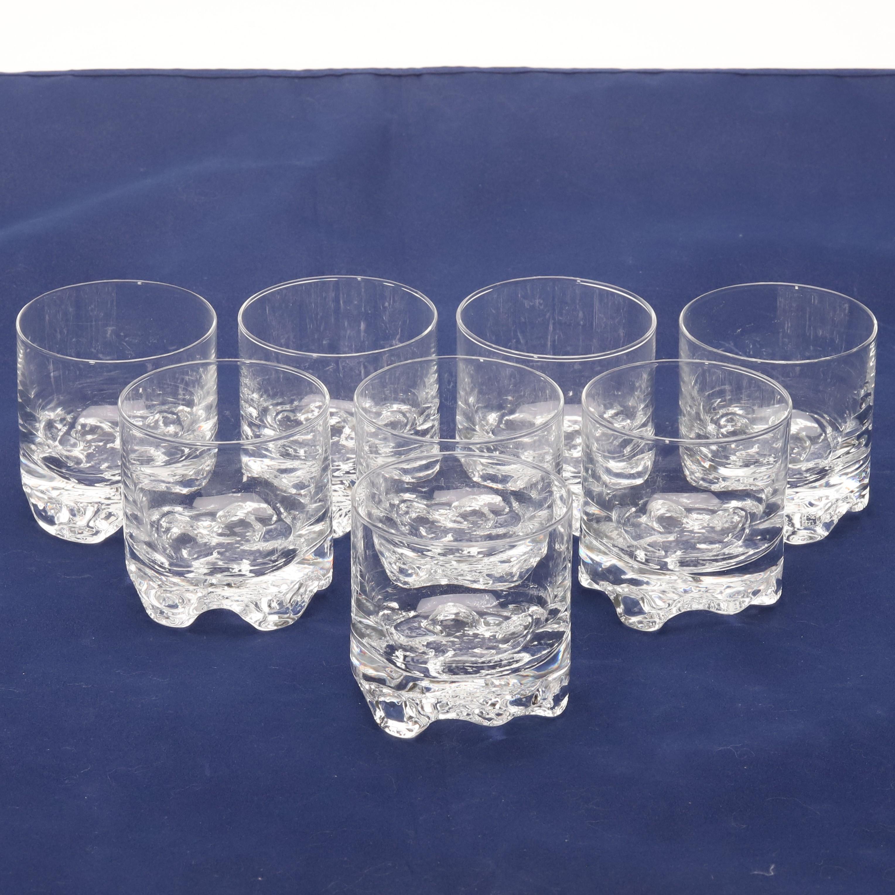WHISKEY GLAS, IITTALA Tapio Wirkkala " Gaissa" 8 st.