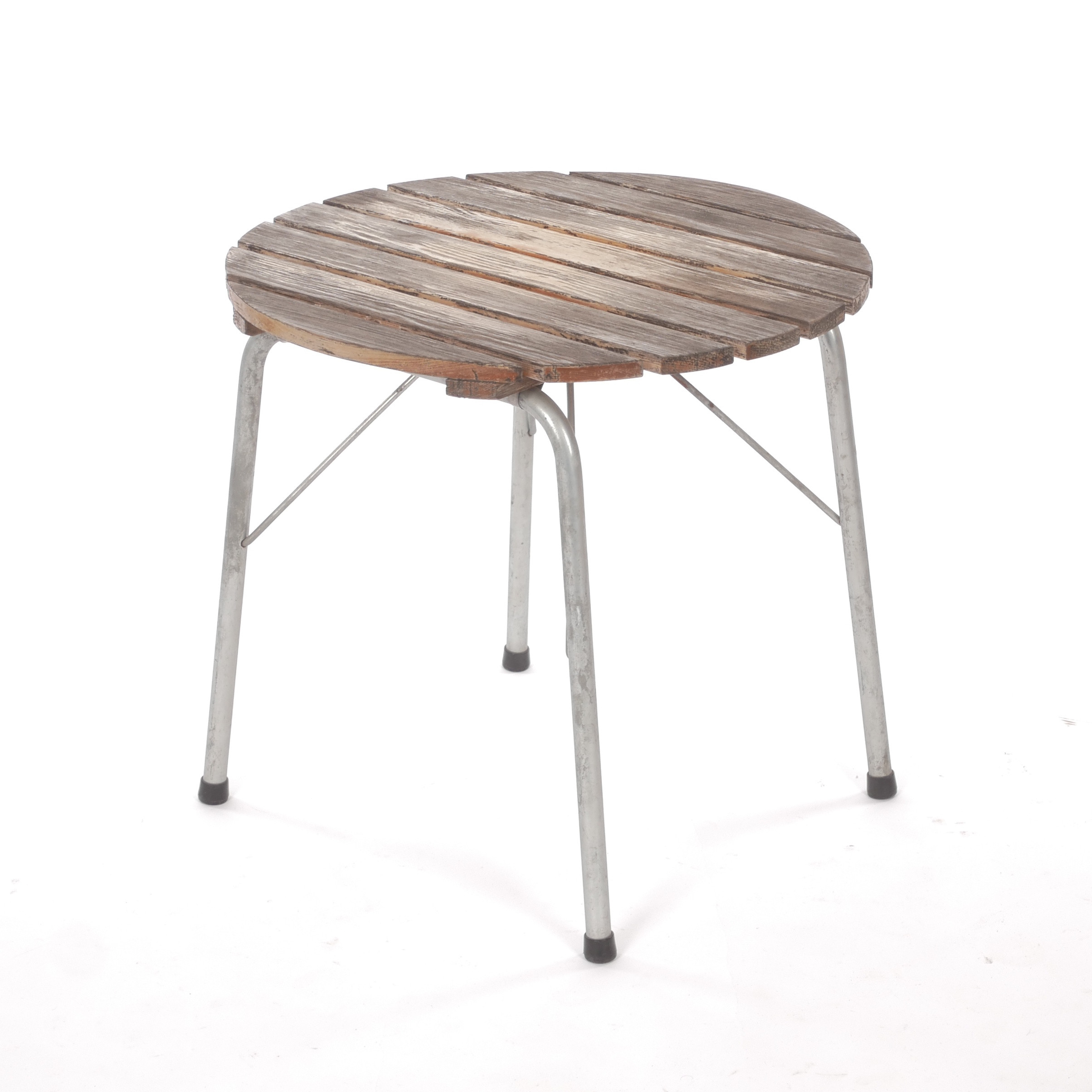 TRÄDGÅRDSBORD, barnmodell, hopfällbart, trä och metallrör, 1900-talets mitt.