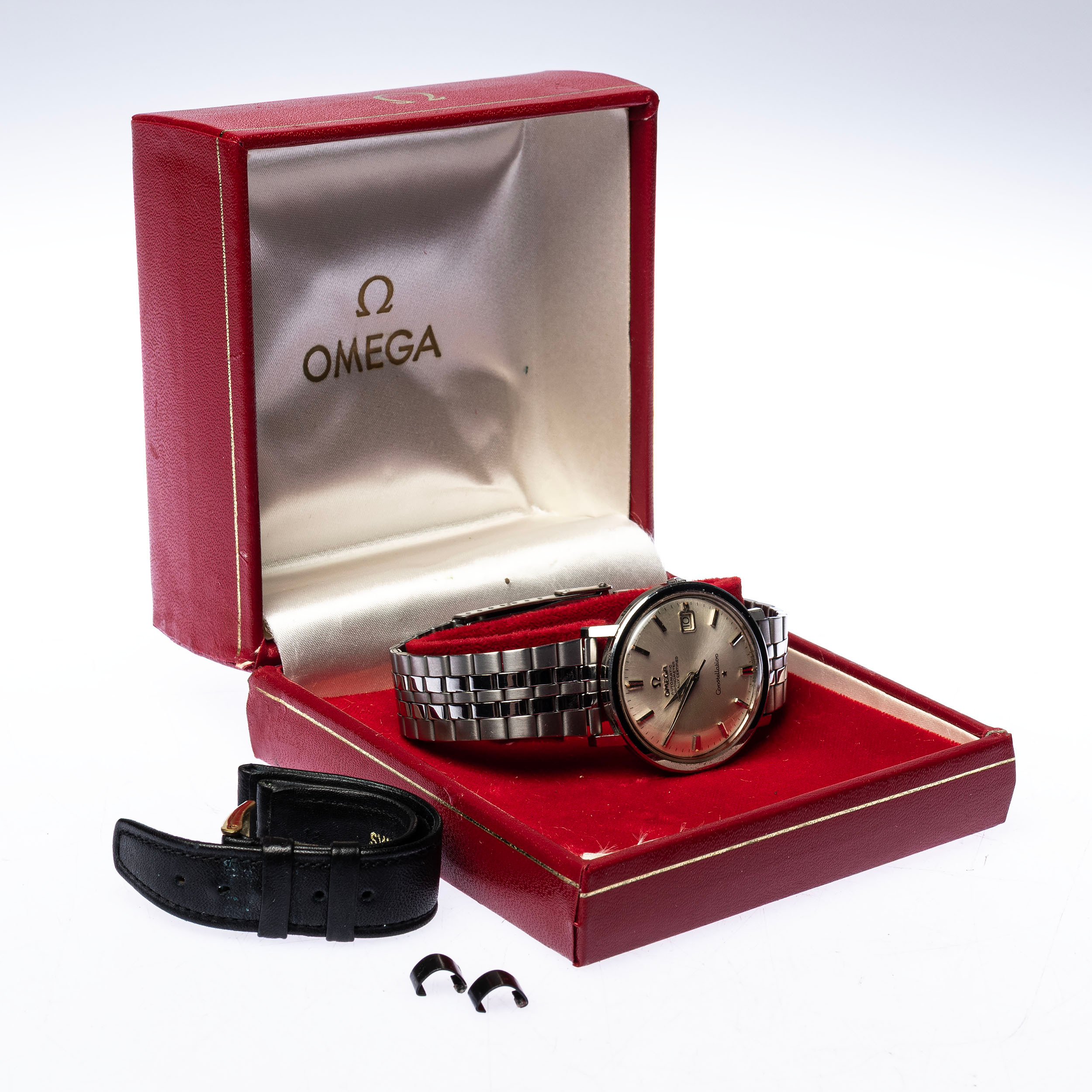 HERRARMBANDSUR, Omega, Constellation stål, med originalask.