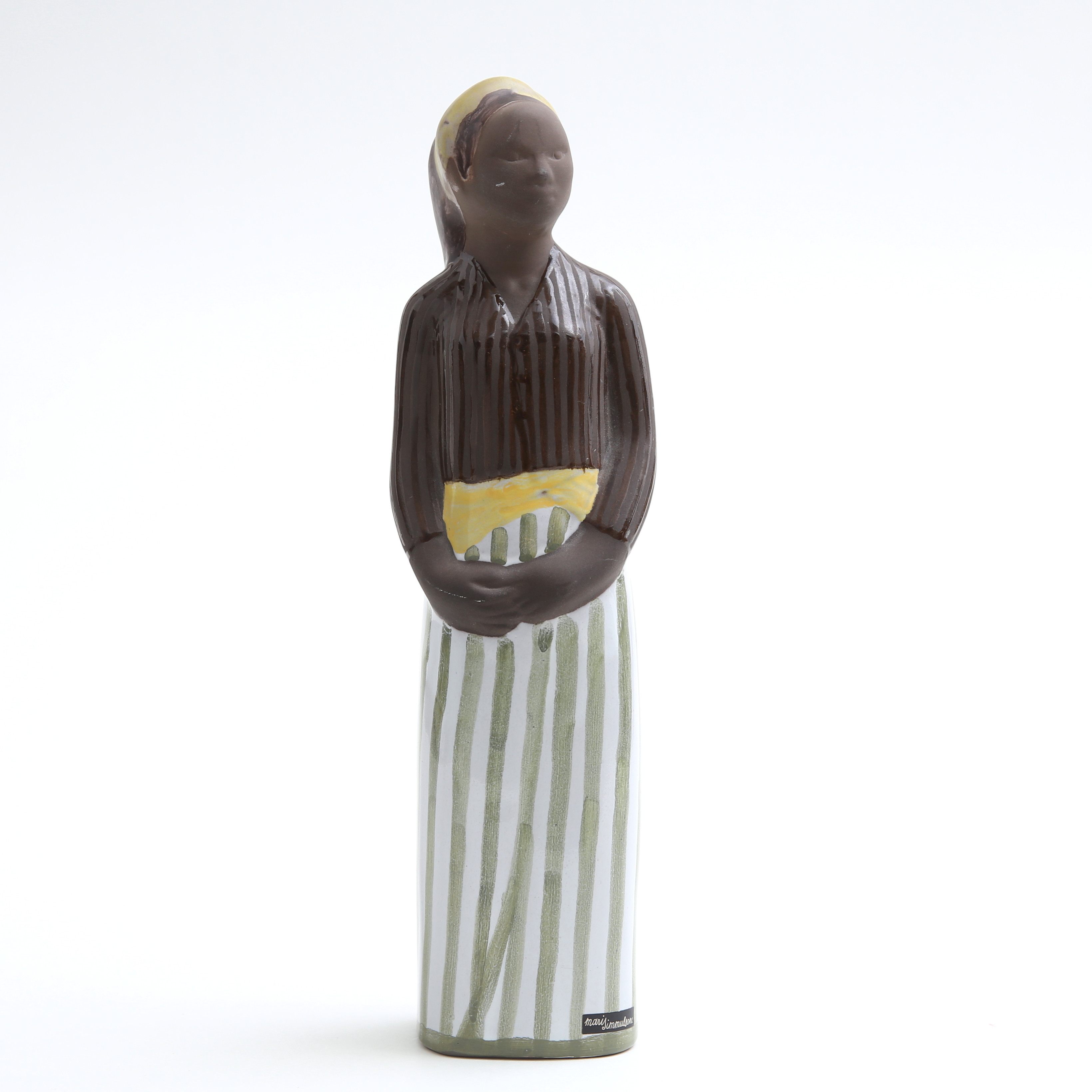 MARI SIMMULSON. Figurin, kvinna, lergods, Deco Helsingborg.