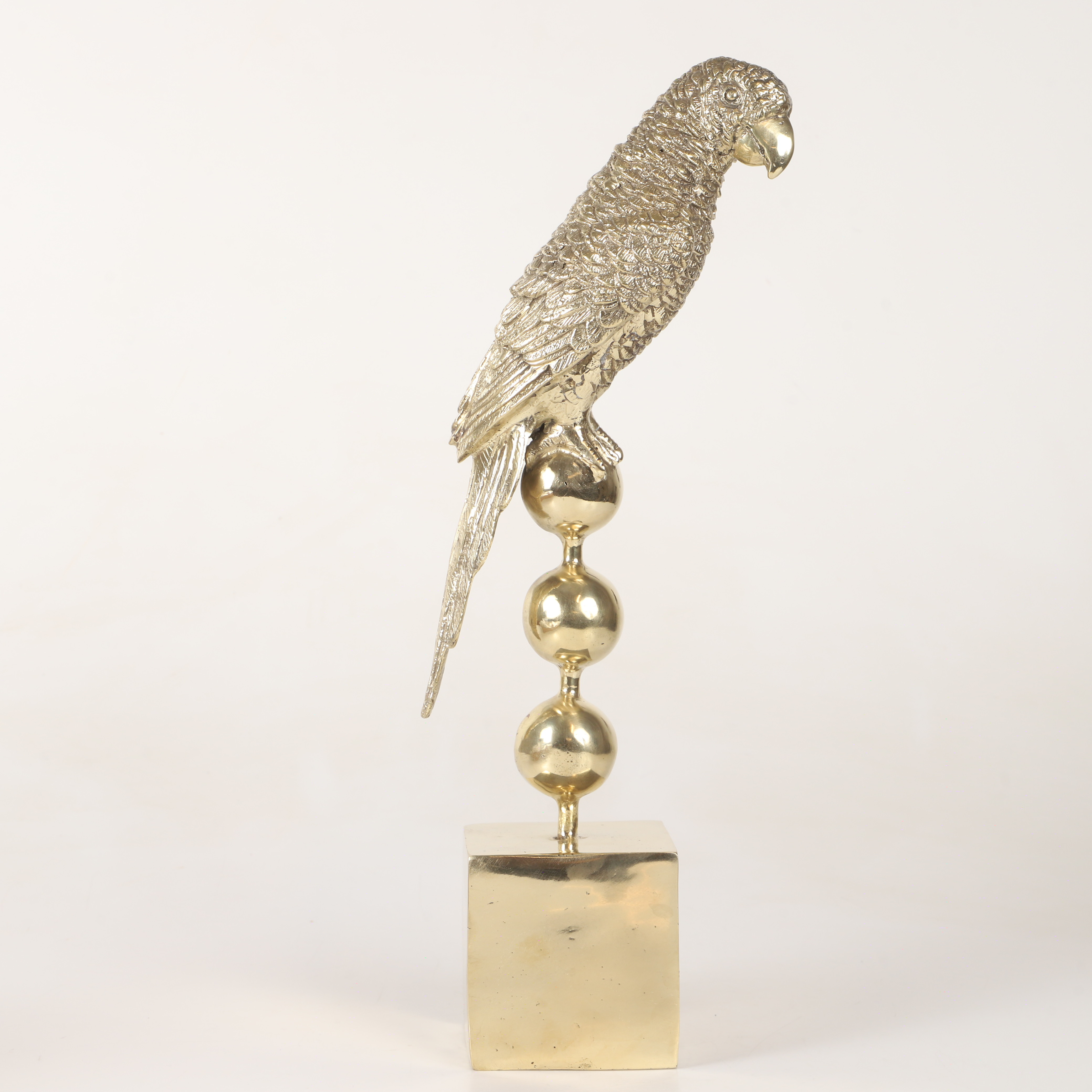 ANDREAS WARGENBRANT. Skulptur, ”Gossip”, förgylld brons, gjuten designstämpel och signatur.