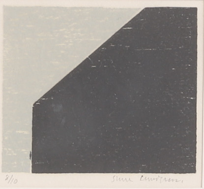 STURE LUNDGREN. Träsnitt, "Gavel".
