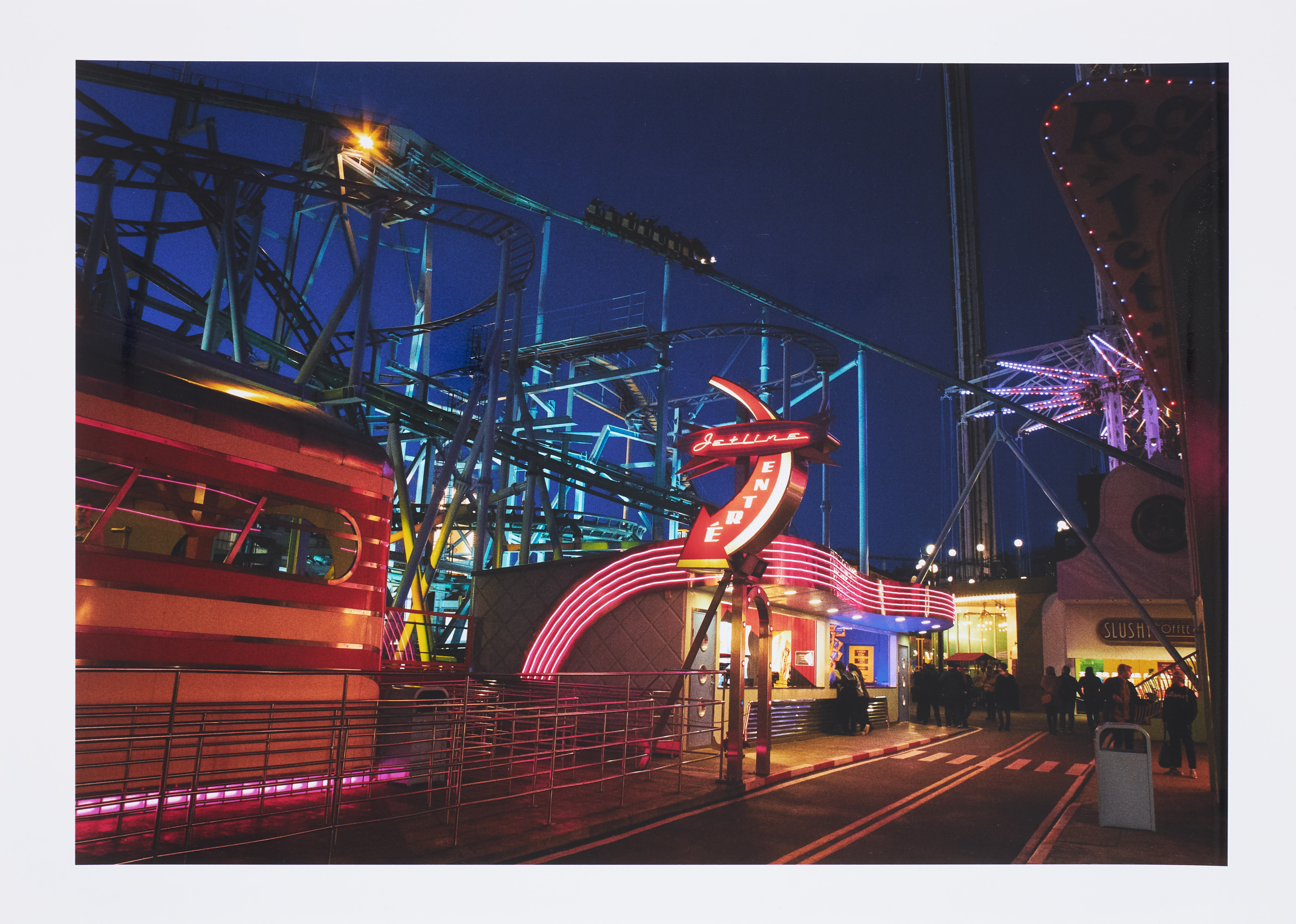 MATTIAS BJÖRKLUND. "Gröna Lund augusti 2019", Fotokopia, printad hos Crimson, signerad a tergo.
