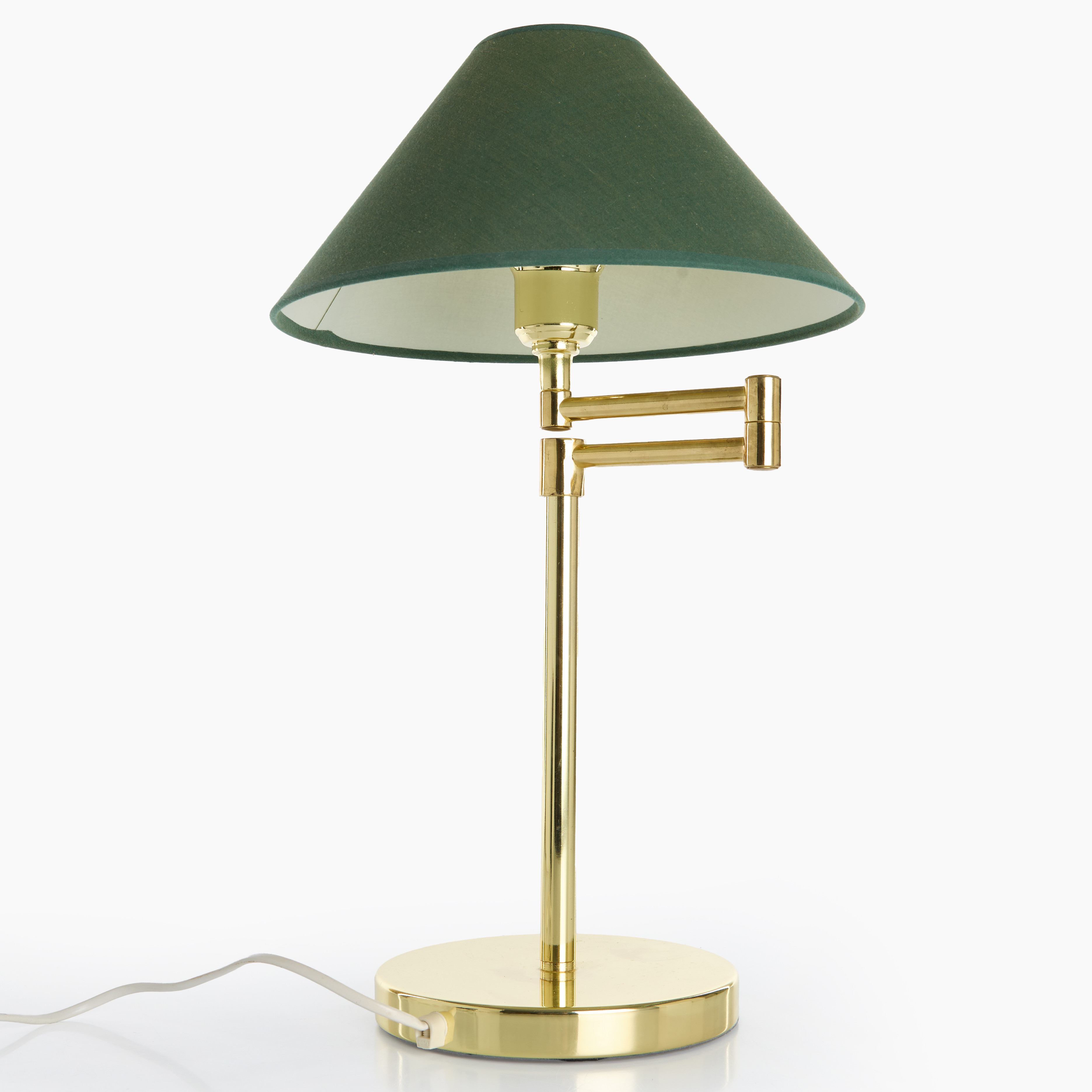 BORDSLAMPA, mässing, typ B200, Cottex, justerbar ljusarm.