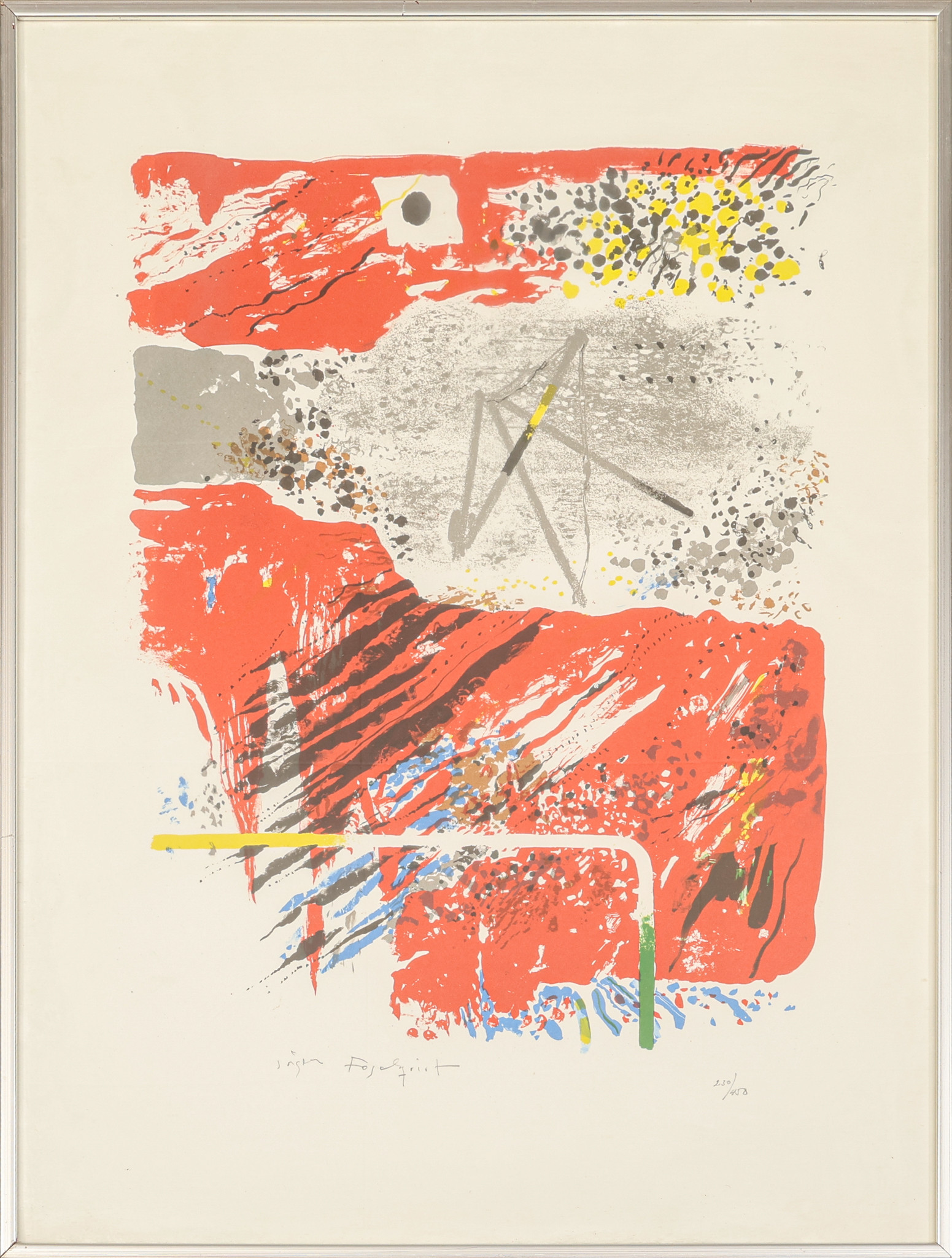 JÖRGEN FOGELQUIST. Färglitografi, signerad, no 230/450.