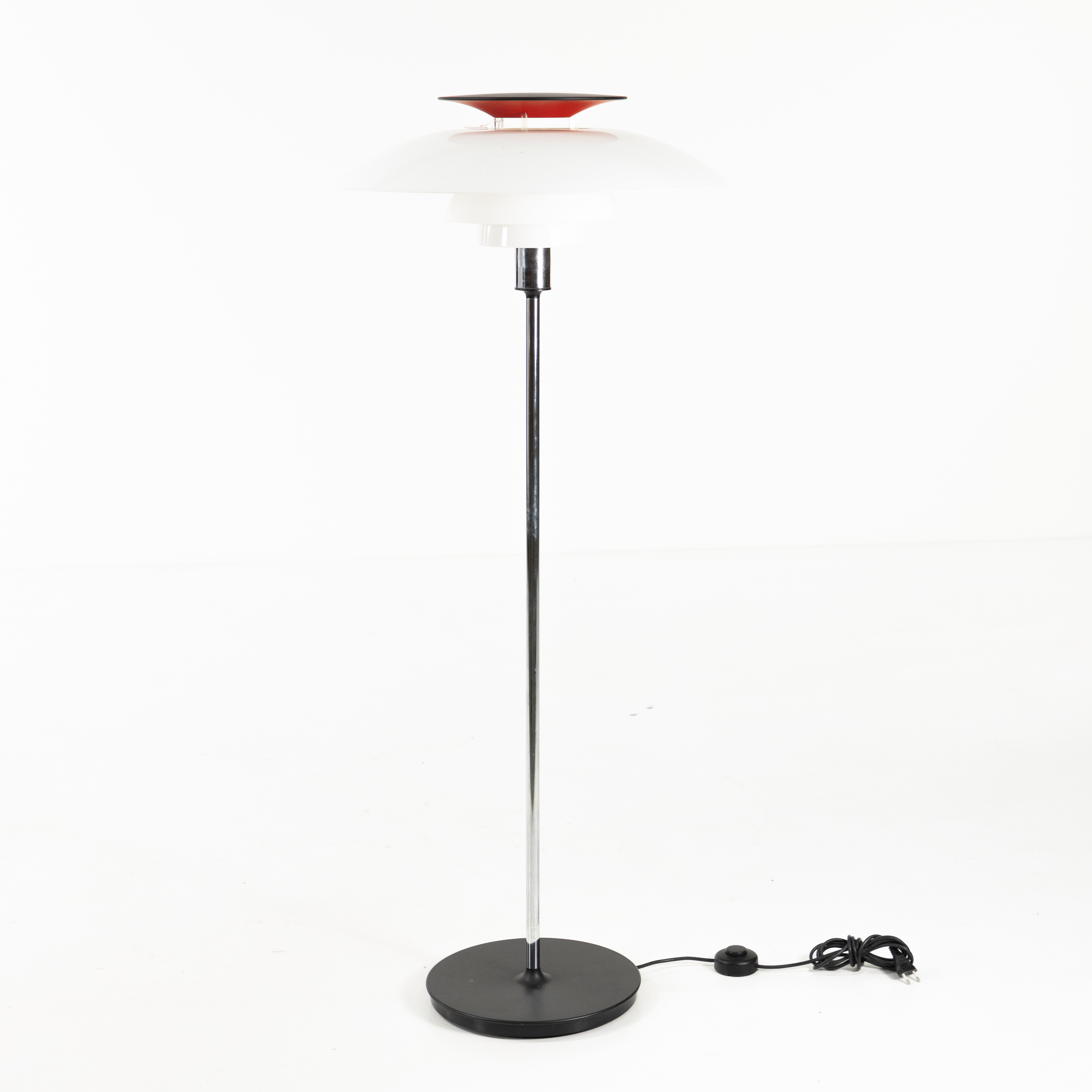 POUL HENNINGSEN. Golvlampa, "PH80", Louis Poulsen, Danmark.