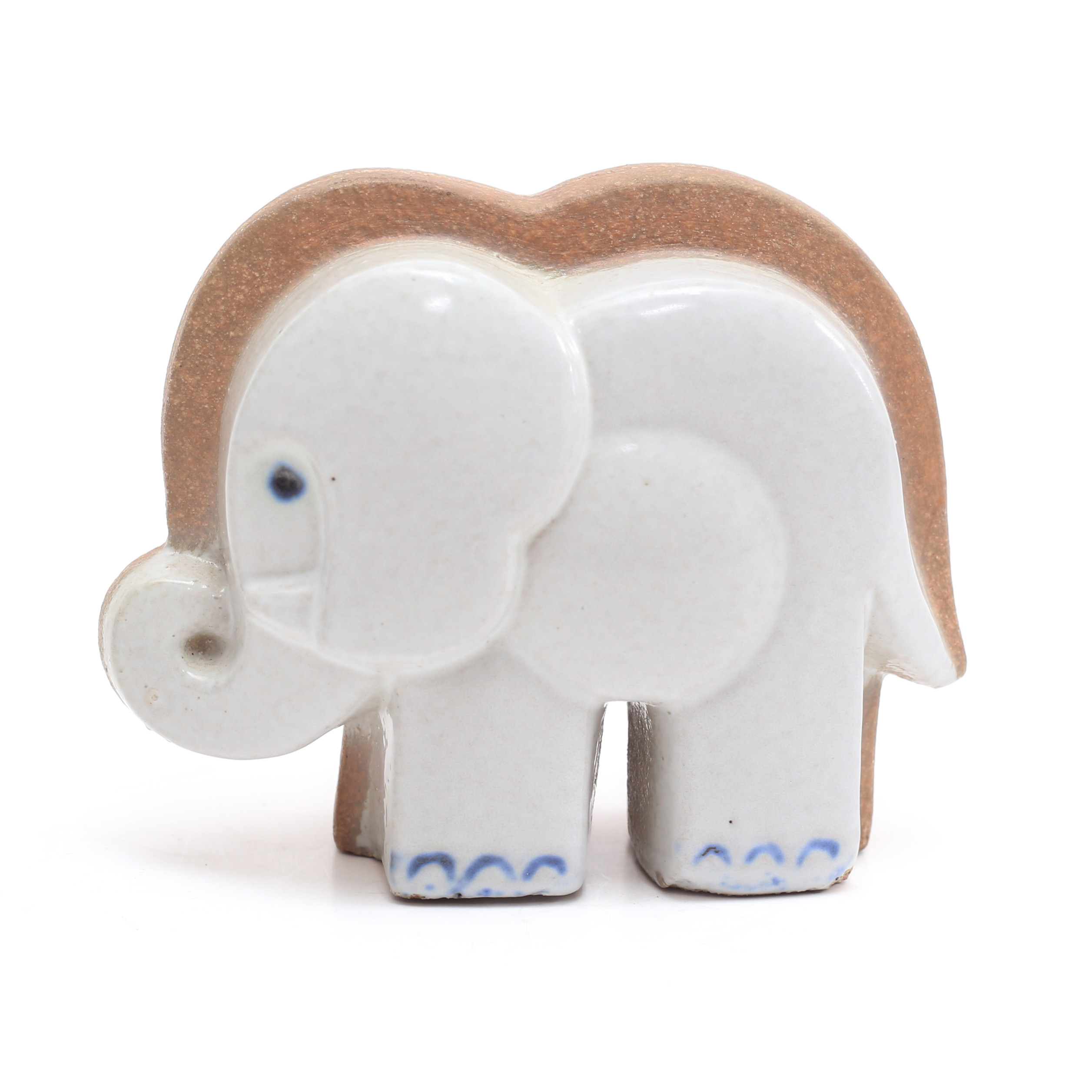 LISA LARSON. Stengods, figurin, "Elefant", Gustavsberg.