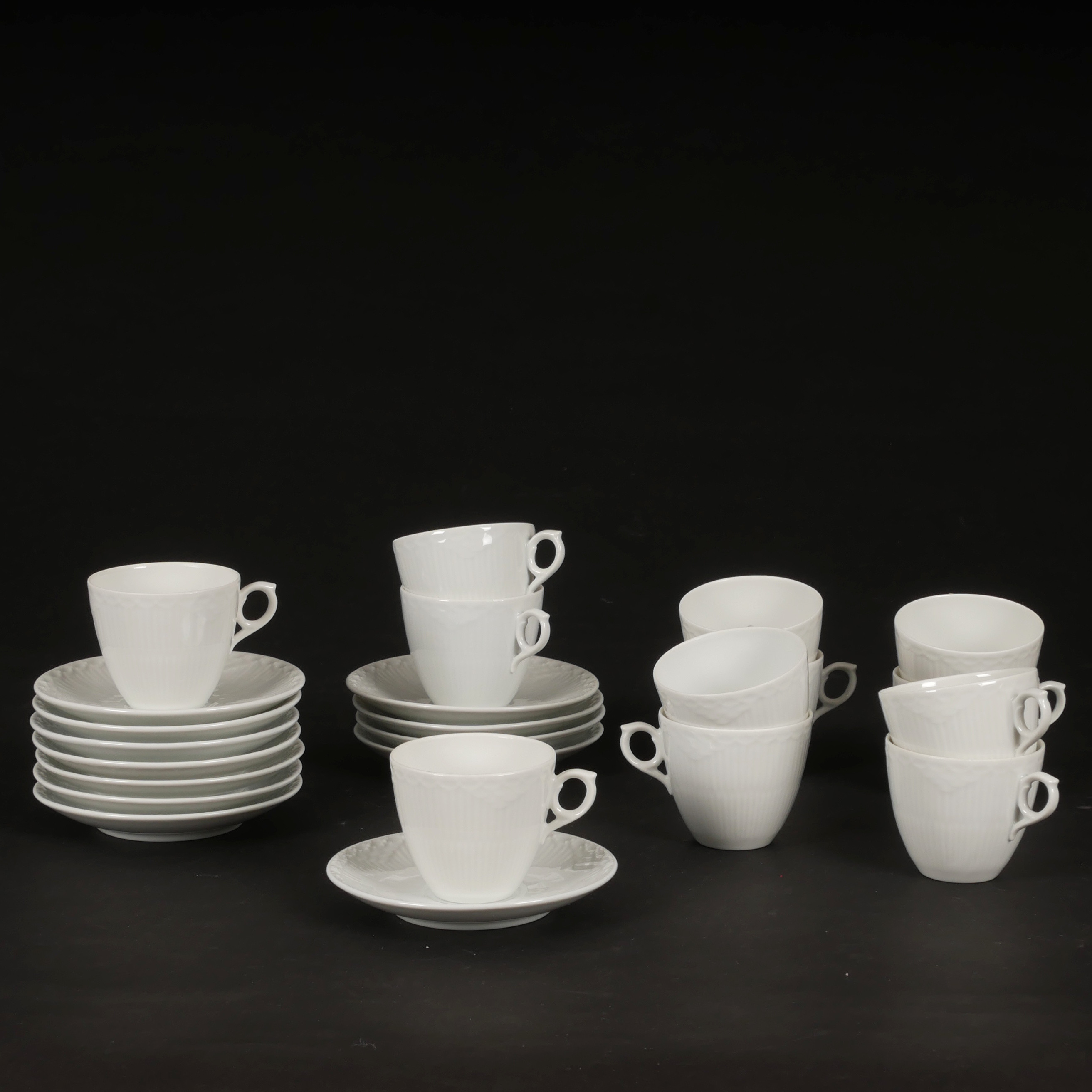 KAFFESERVIS, 12 delar, porslin, Royal Copenhagen.