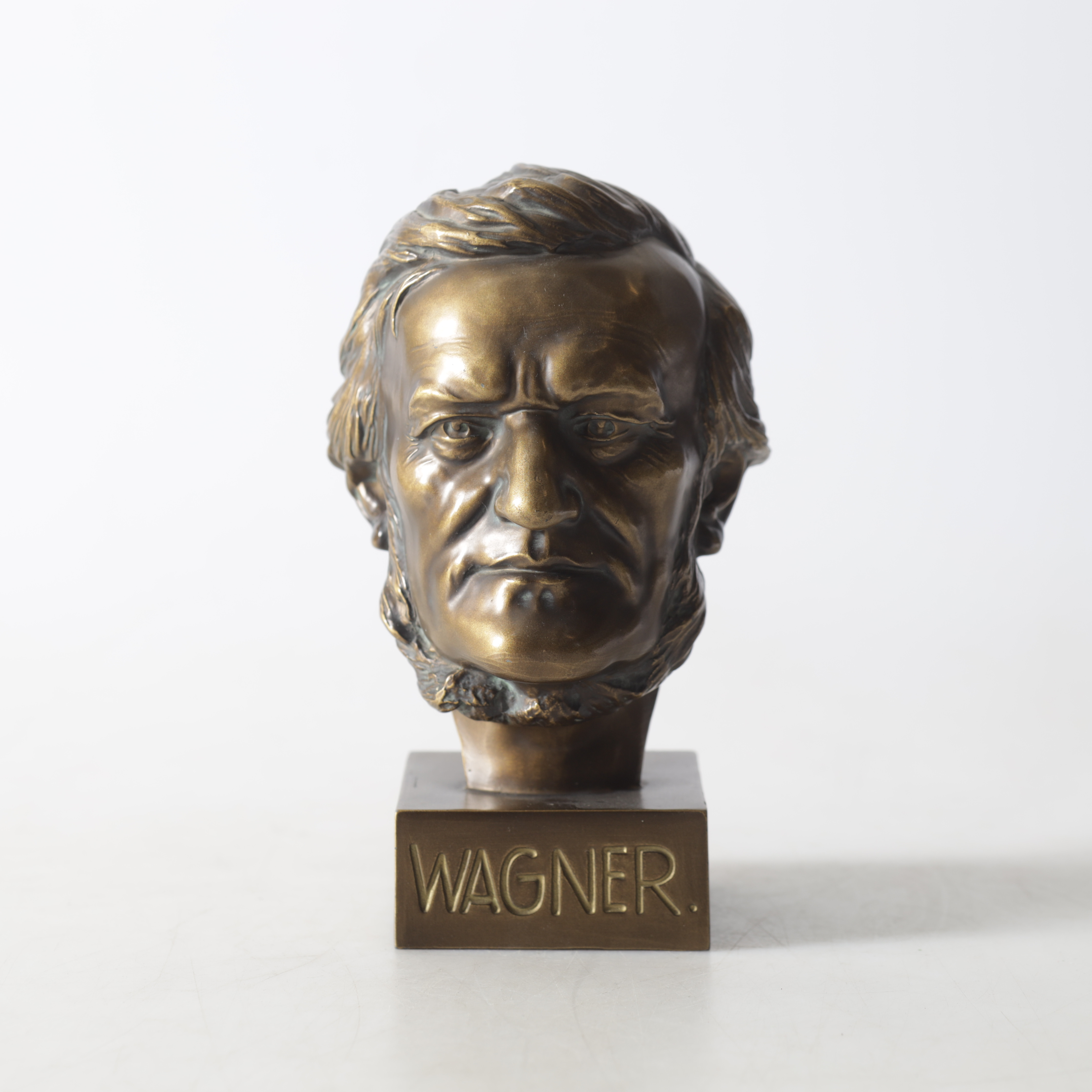 BYST, patinerad metall, Föreställandes Wagner, 1900-tal.