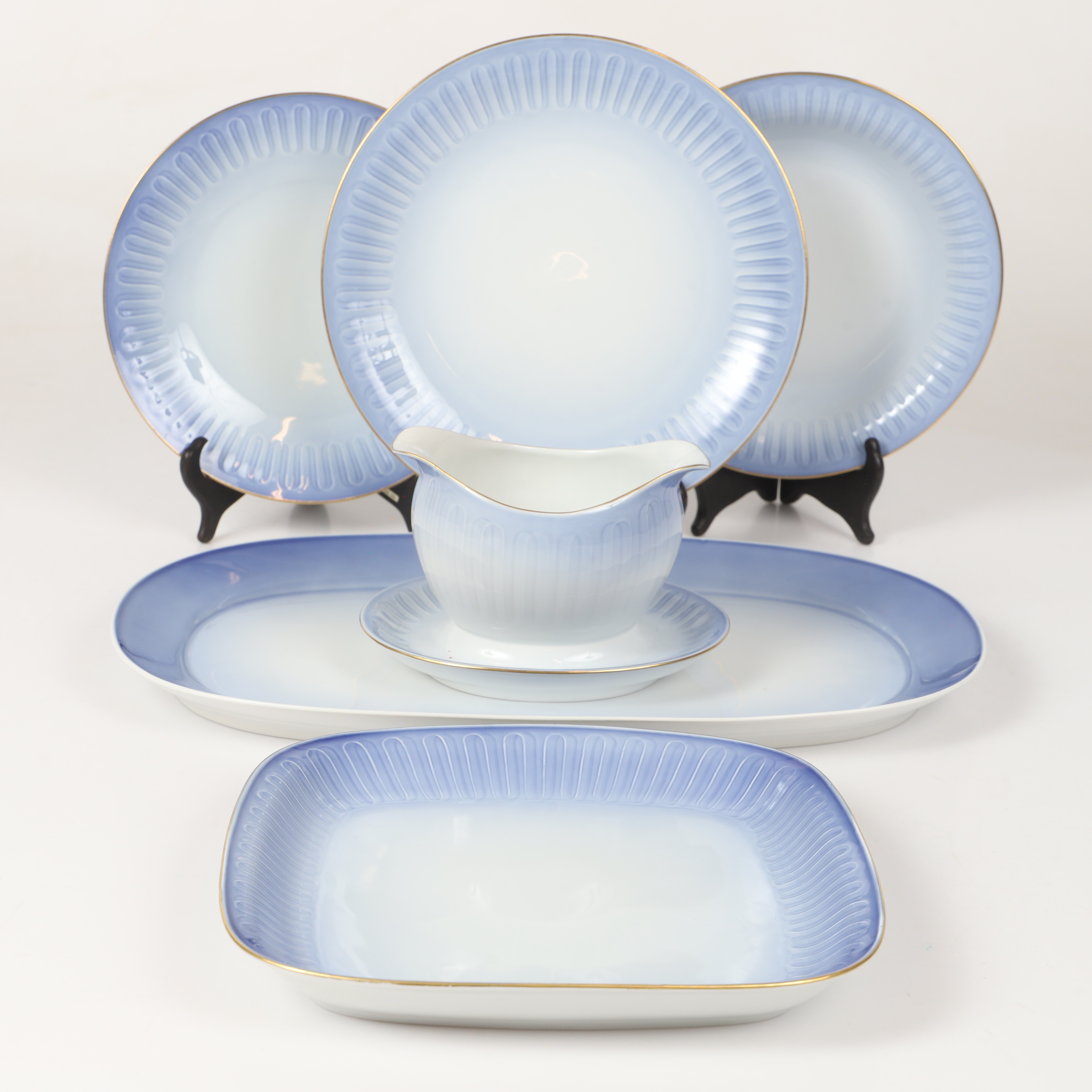 MATSERVIS, 39 delar, "Ballerina", porslin, Bing & Gröändahl. Danmark.