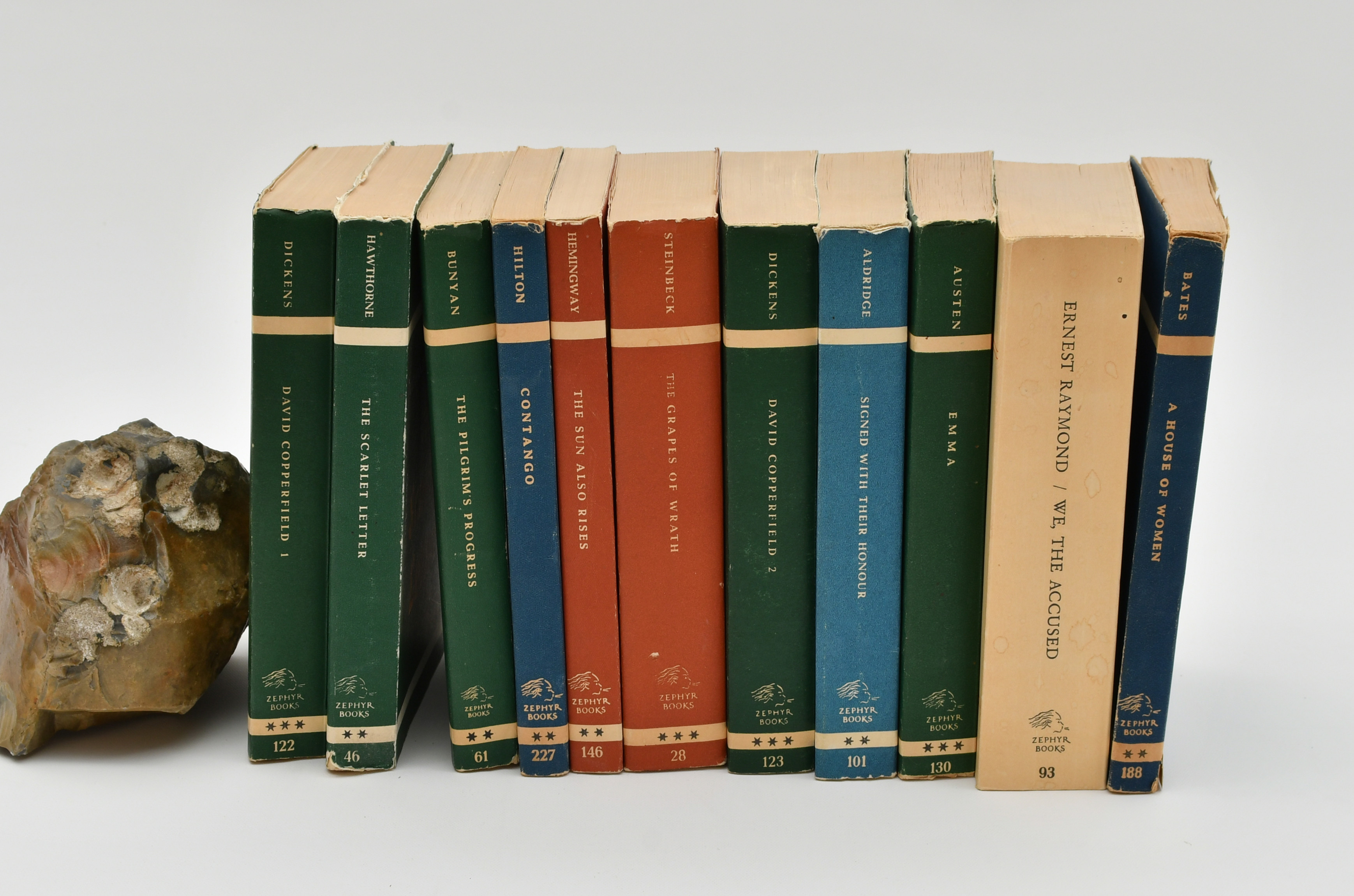 Engelsk och amerikansk skönlitteratur. 11 volymer.