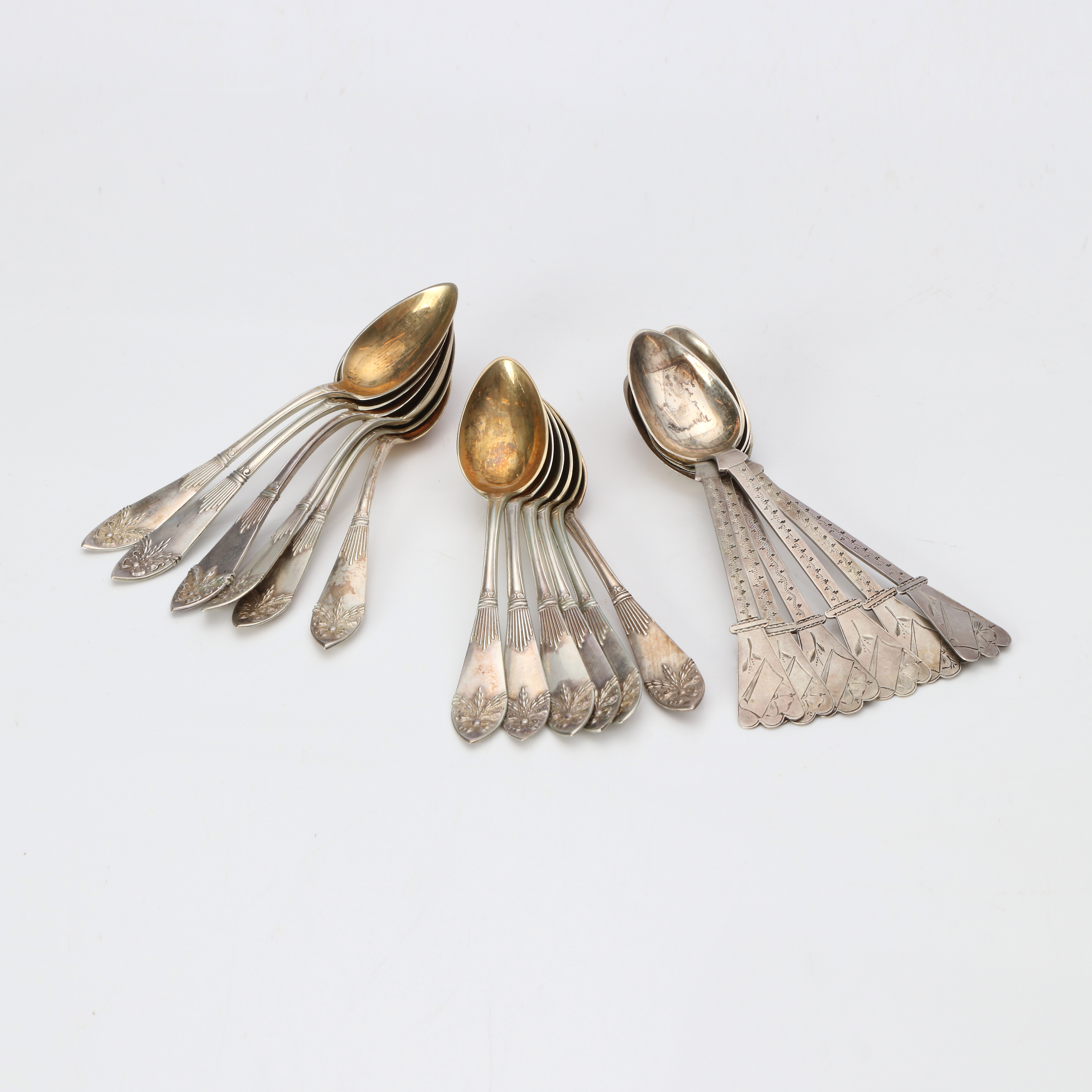 SKEDAR, 6+12 ST. Silver. Vikt ca 170 gram. Bl.a. Landskronasilver.