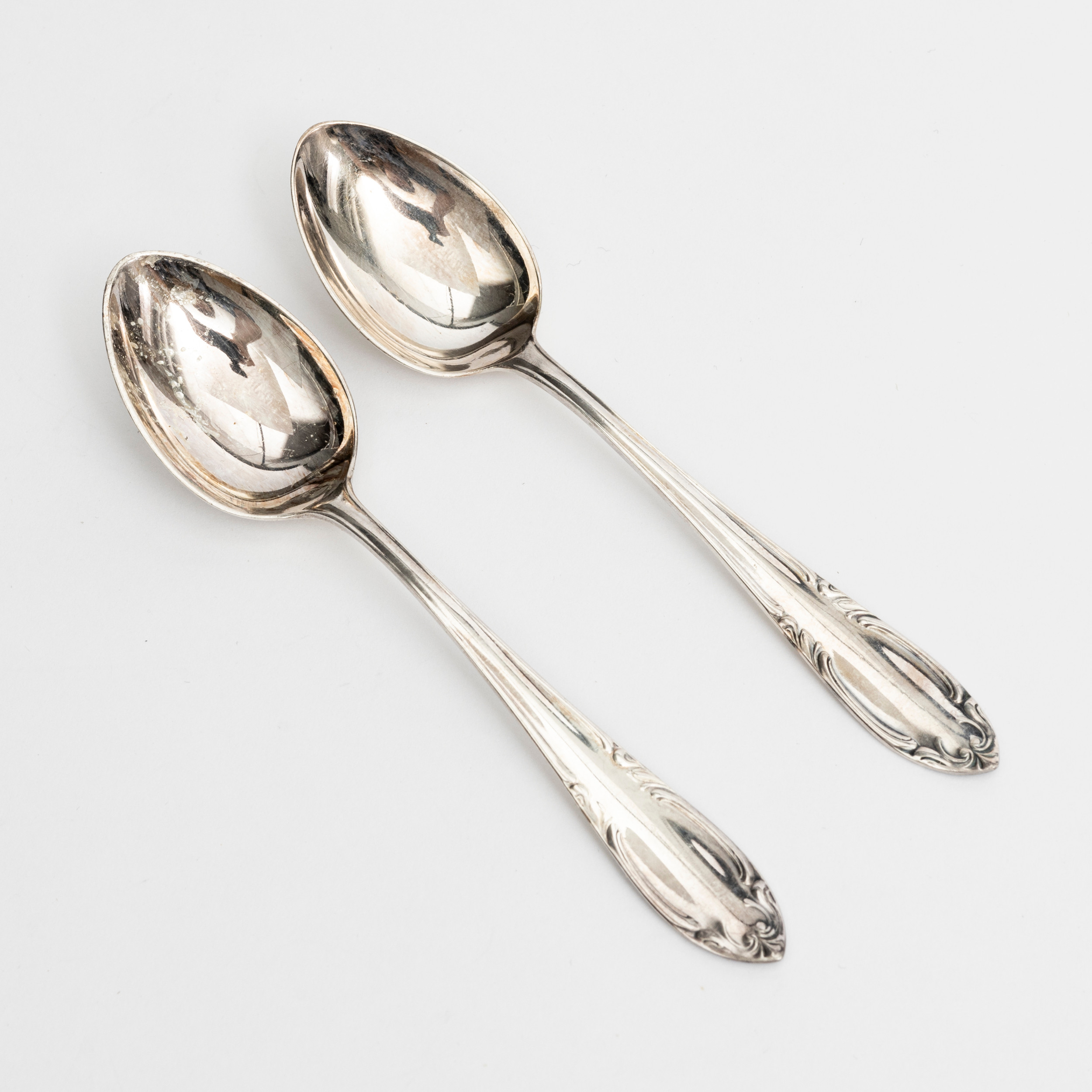 KAFFESKEDAR, 12+1 st, silver, CG Hallberg samt Guldvaruhuset Aktiebolag 1946-1958.