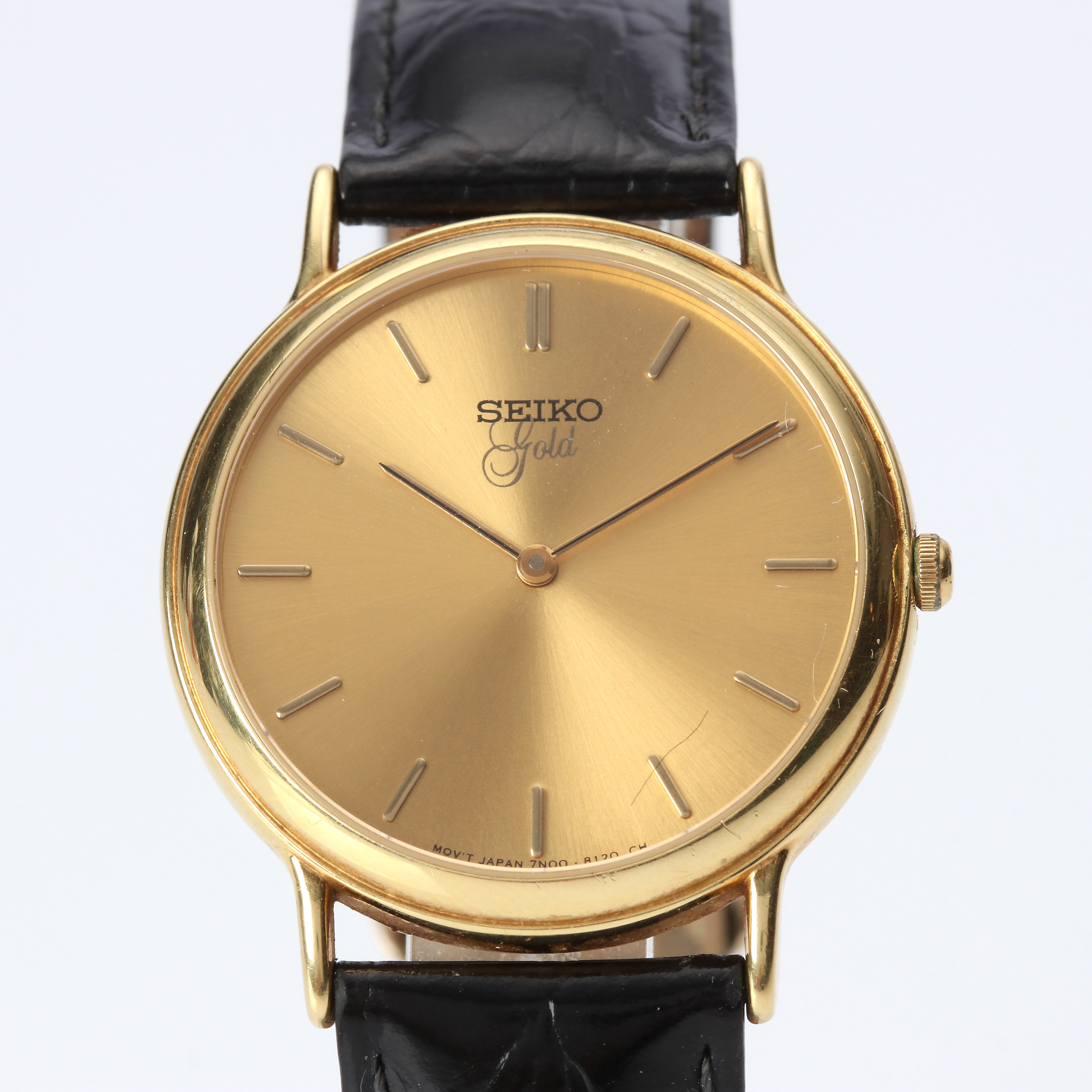 SEIKO GOLD, ARMBANDSUR. Boett i 18k guld, quartz.
